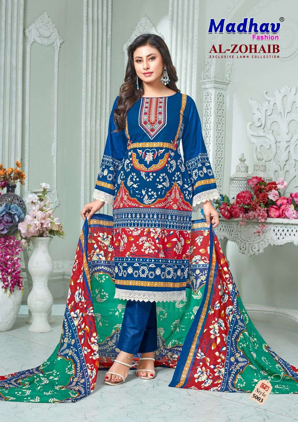 MADHAV FASHION AL ZOHAIB VOL 5 LAWN COTTON DIGITAL PRINTS SALWAR SUIT