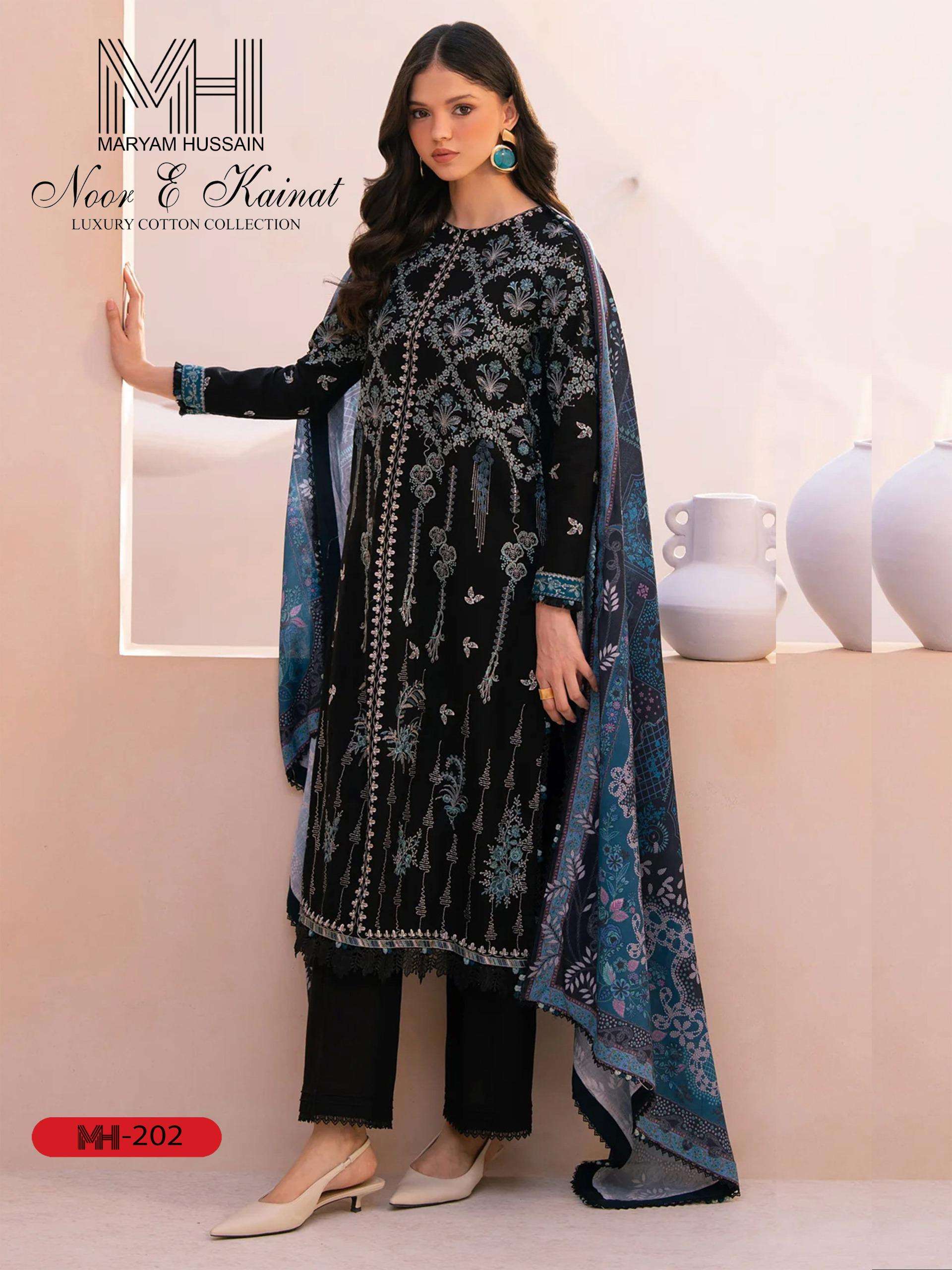 MARYAM HUSSAIN NOOR E KAINAT VOL 3 COTTON DIGITAL KARACHI STYLE PRINT SUIT