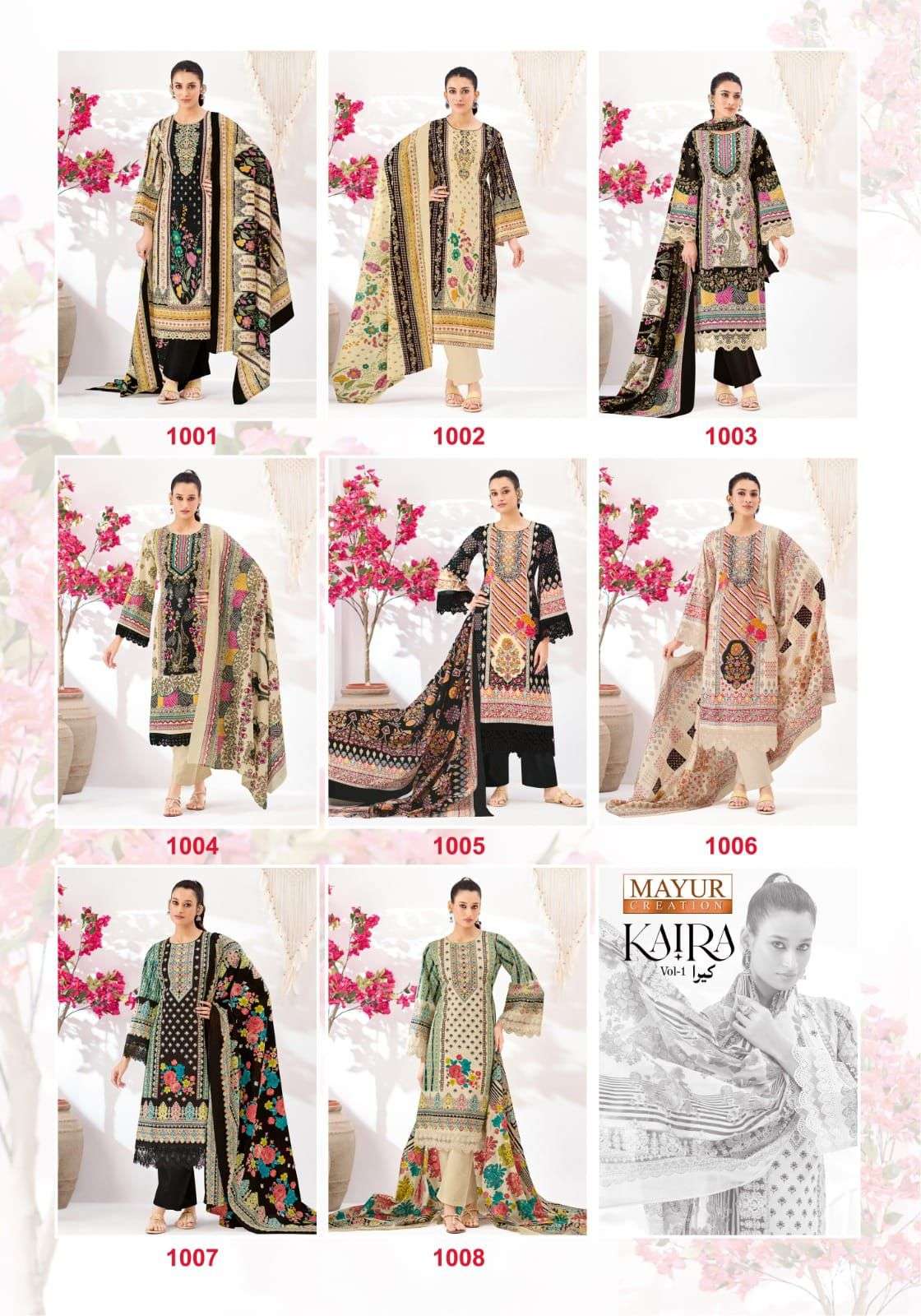 MAYUR CREATION KAIRA VOL 1 COTTON DIGITAL PAKISTANI STYLE PRINTS SUIT