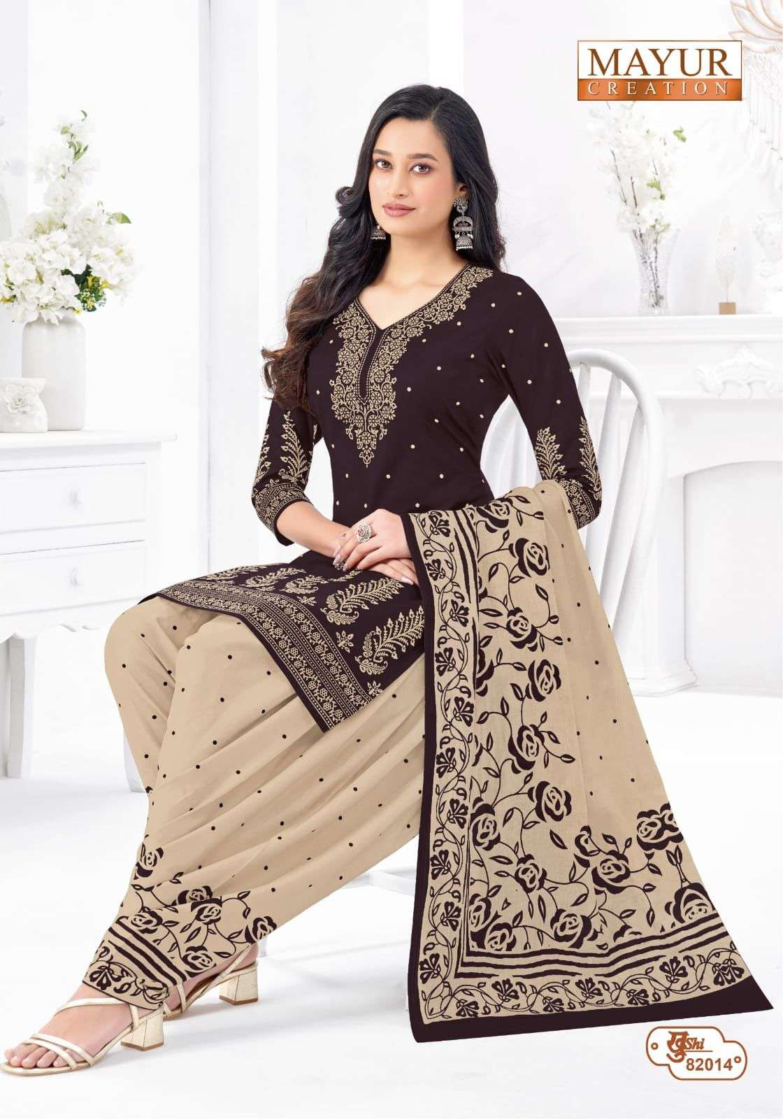 MAYUR CREATION KHUSHI VOL 82 COTTON PRINTED PATIYALA DRESS 