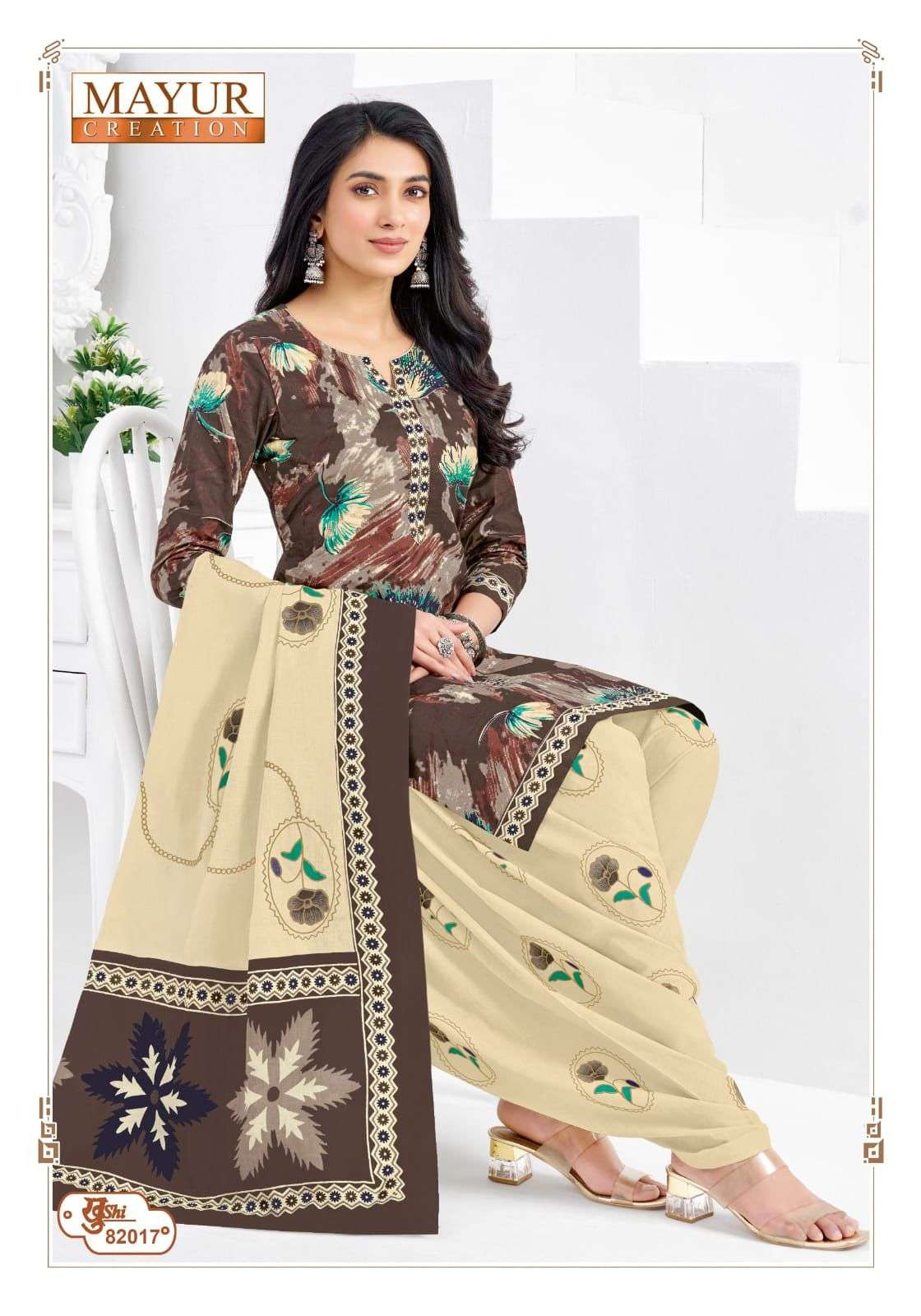 MAYUR CREATION KHUSHI VOL 82 COTTON PRINTED PATIYALA DRESS 