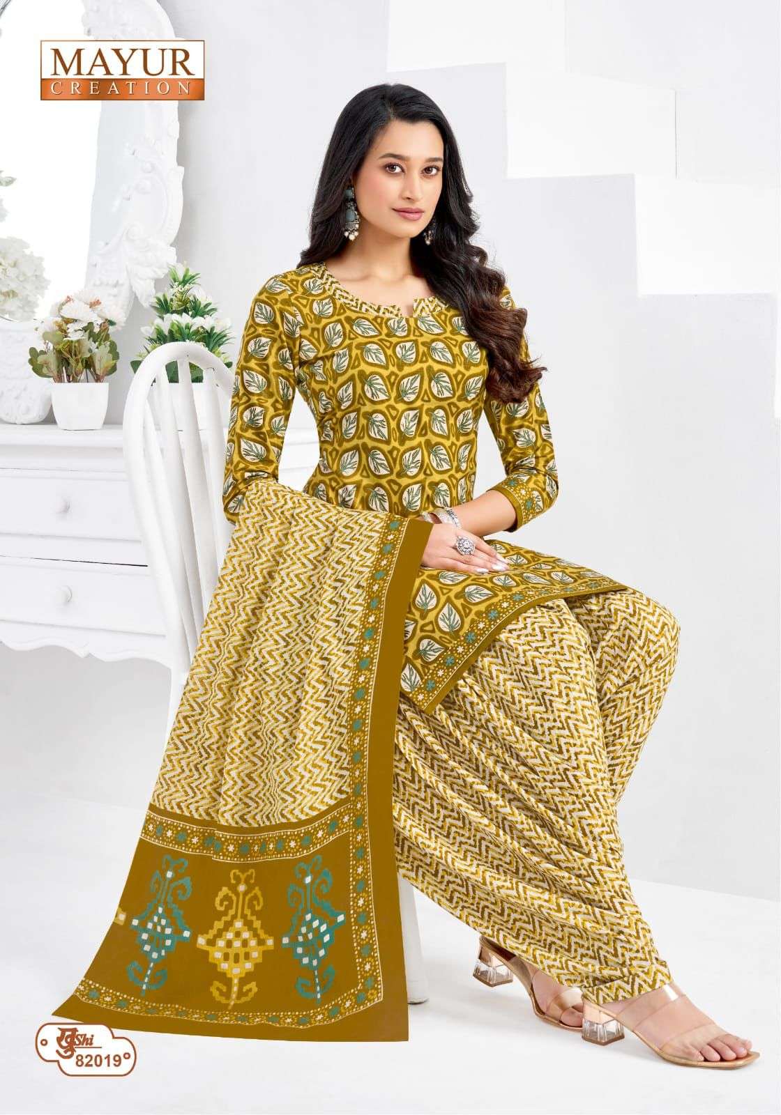 MAYUR CREATION KHUSHI VOL 82 COTTON PRINTED PATIYALA DRESS 