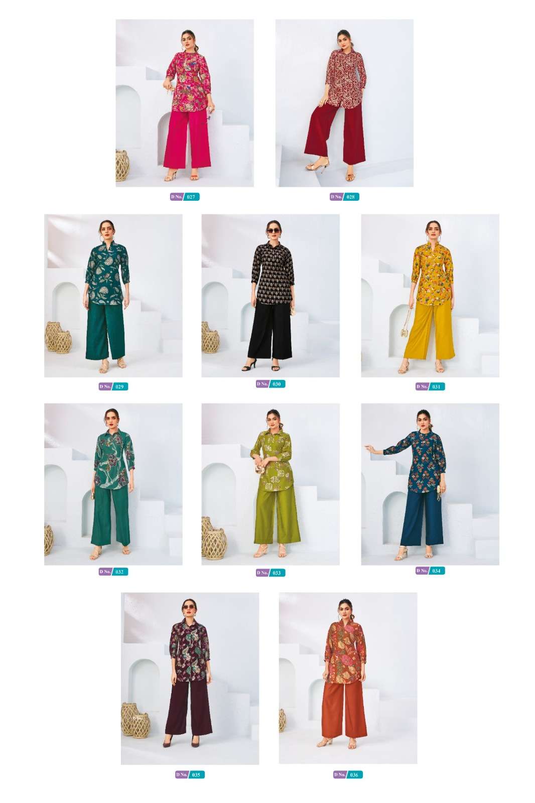 MCM LIFESTYLE ZILMIL VOL 2 FANCY WEAR LADIES TOP WITH PLAZZO PAIR 