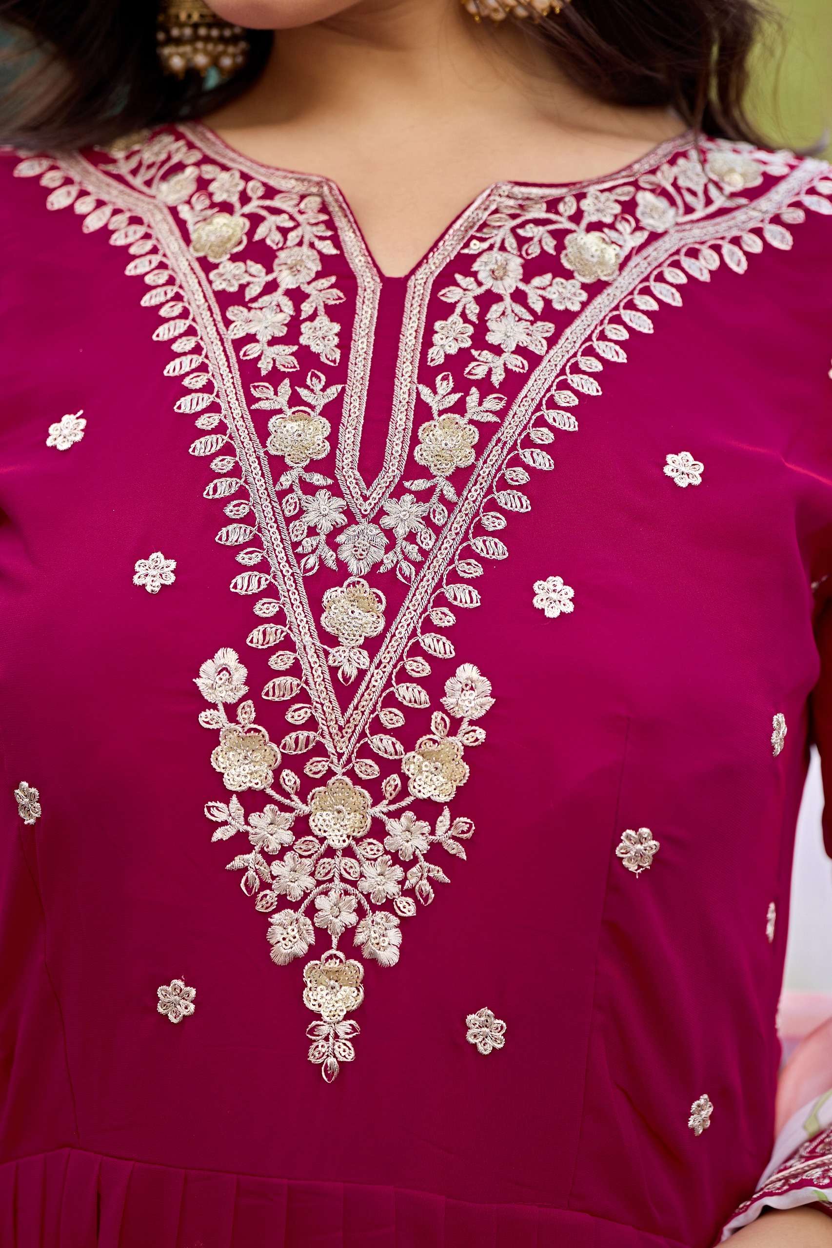 MF DF 5 & 6 GEORGETTE DESIGNER PARTY WEAR GOWN WITH DUPATTA SET 