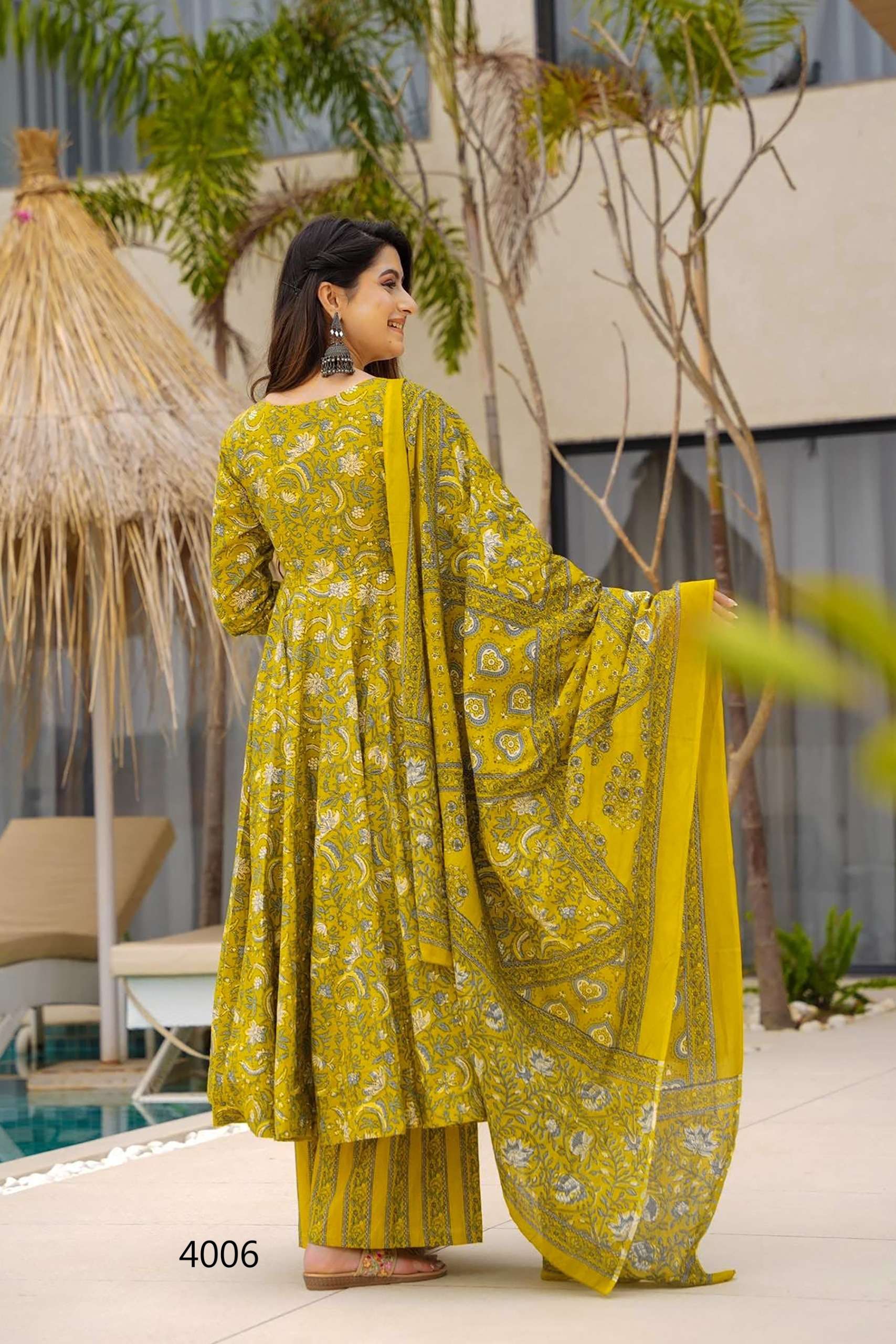 MF VYOMA VOL 4 MUSLIN DIGITAL PRINTED FANCY ANARKALI KURTI  WITH BOTTOM AND DUPATTA 