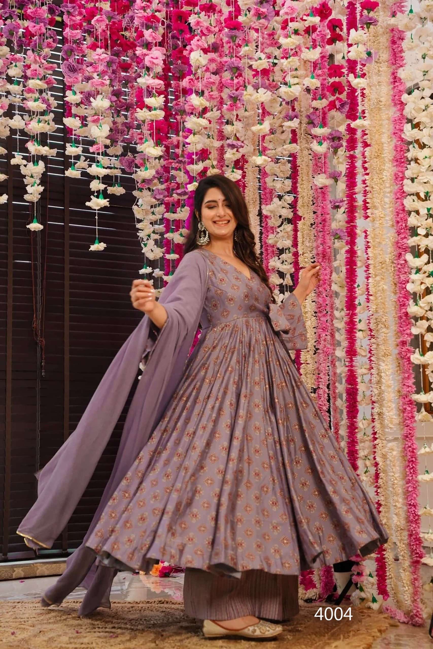 MF VYOMA VOL 4 MUSLIN DIGITAL PRINTED FANCY ANARKALI KURTI  WITH BOTTOM AND DUPATTA 