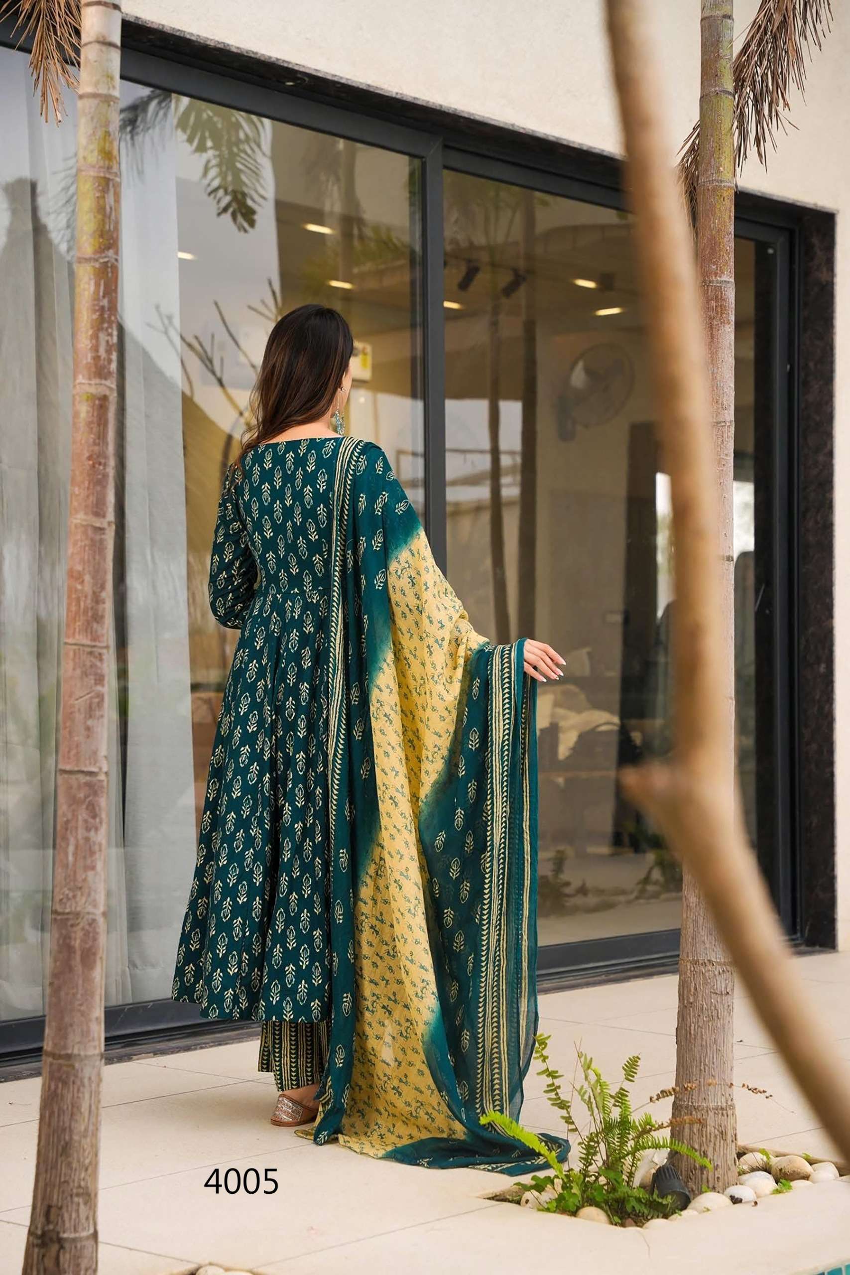 MF VYOMA VOL 4 MUSLIN DIGITAL PRINTED FANCY ANARKALI KURTI  WITH BOTTOM AND DUPATTA 