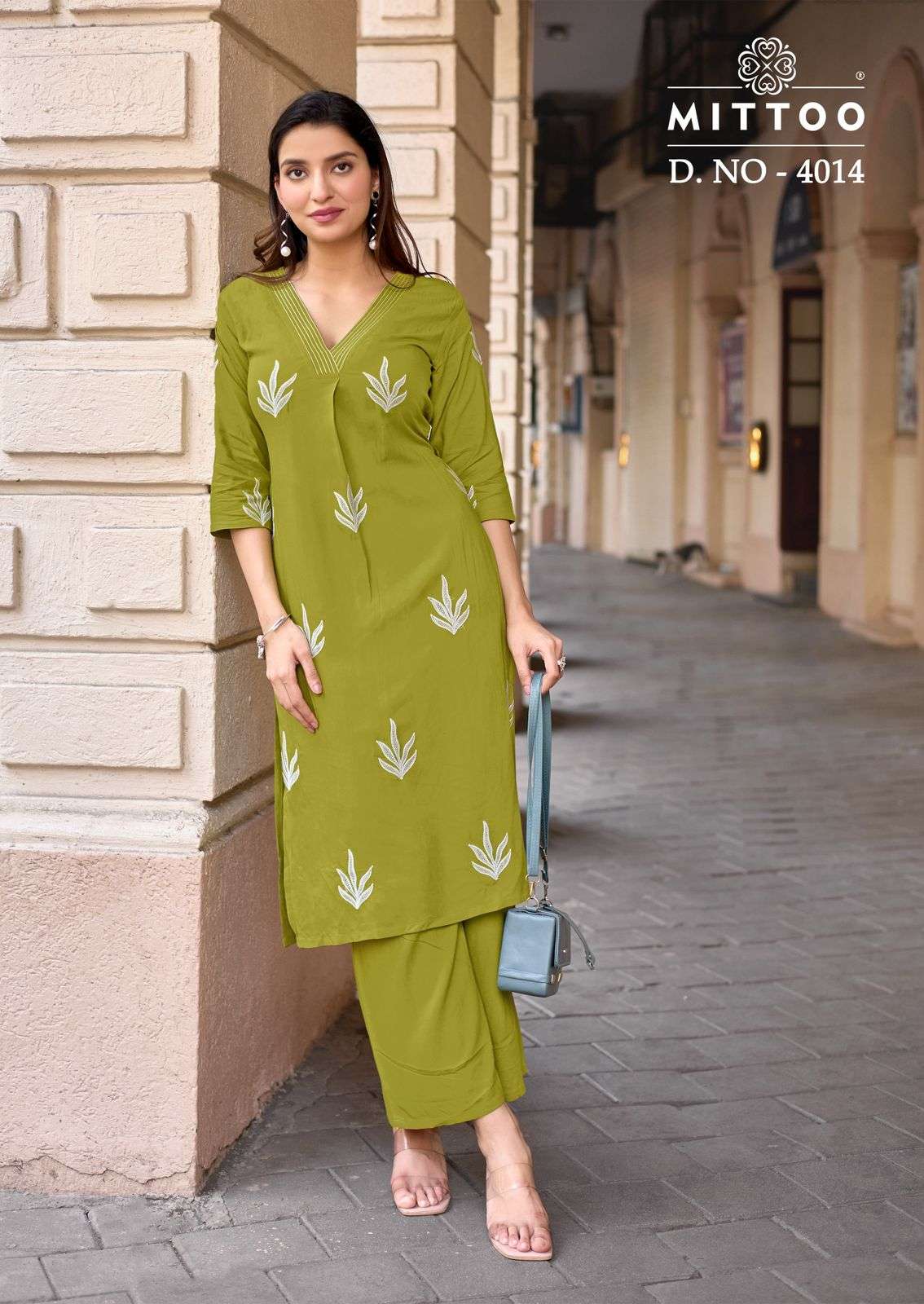 MITTOO ALBELLA VOL 3 RAYON FANCY WORKS LADIES KURTI WITH BOTTOM PAIR AT BEST ONLINE RATE WHOLESALER SURAT 