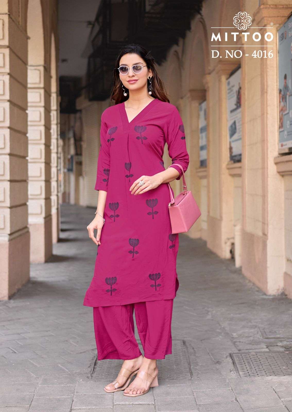 MITTOO ALBELLA VOL 3 RAYON FANCY WORKS LADIES KURTI WITH BOTTOM PAIR AT BEST ONLINE RATE WHOLESALER SURAT 
