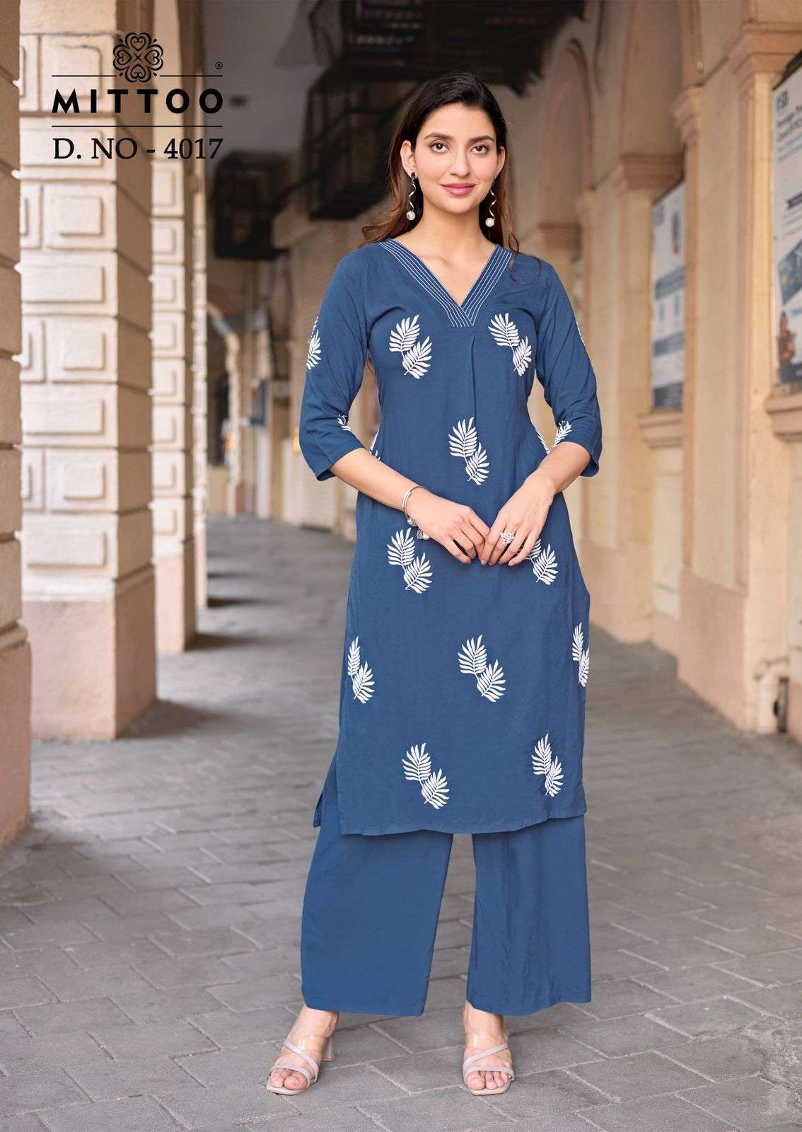 MITTOO ALBELLA VOL 3 RAYON FANCY WORKS LADIES KURTI WITH BOTTOM PAIR AT BEST ONLINE RATE WHOLESALER SURAT 
