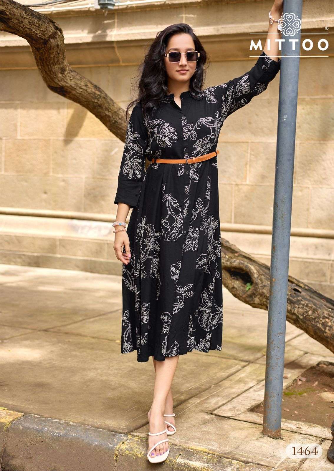 MITTOO BELT VOL 24 RAYON FANCY WESTERN STYLE LADIES ONE PIECE DRESS