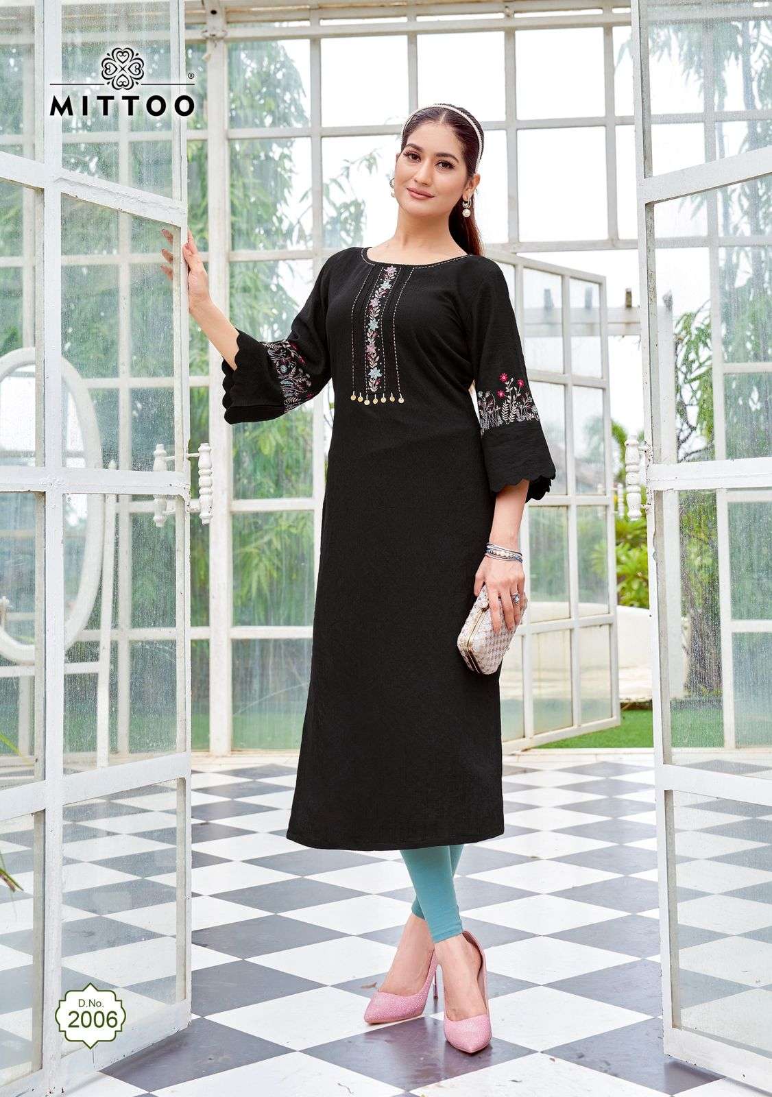  MITTOO ZAREENA VOL 1 RAYON FANCY WORKS LADIES KURTI 