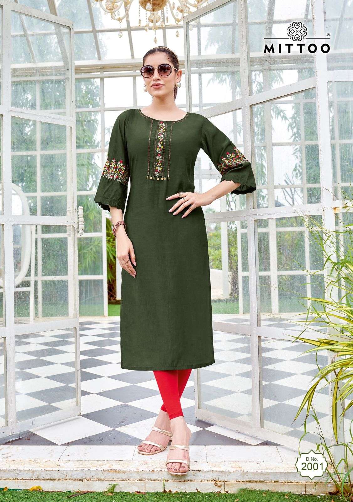 MITTOO ZAREENA VOL 1 RAYON FANCY WORKS LADIES KURTI 