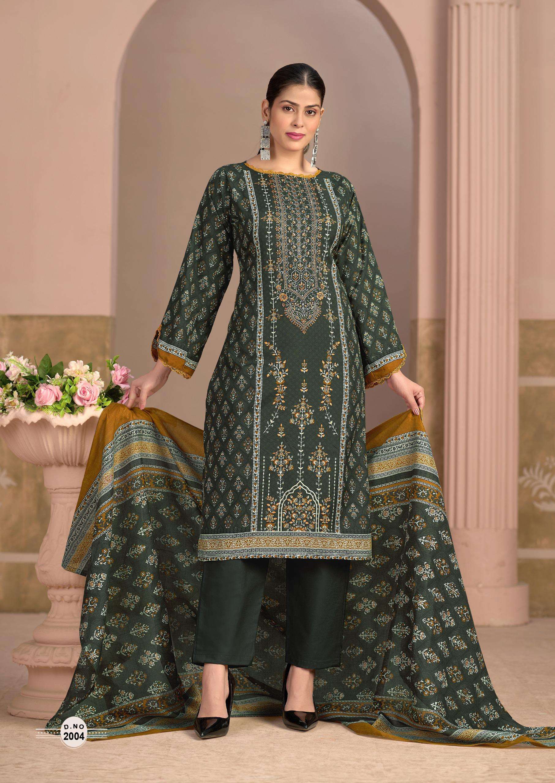 MIZAJ MUZLIN VOL 2 COTTON DIGITAL PRINT WITH WORK SUIT