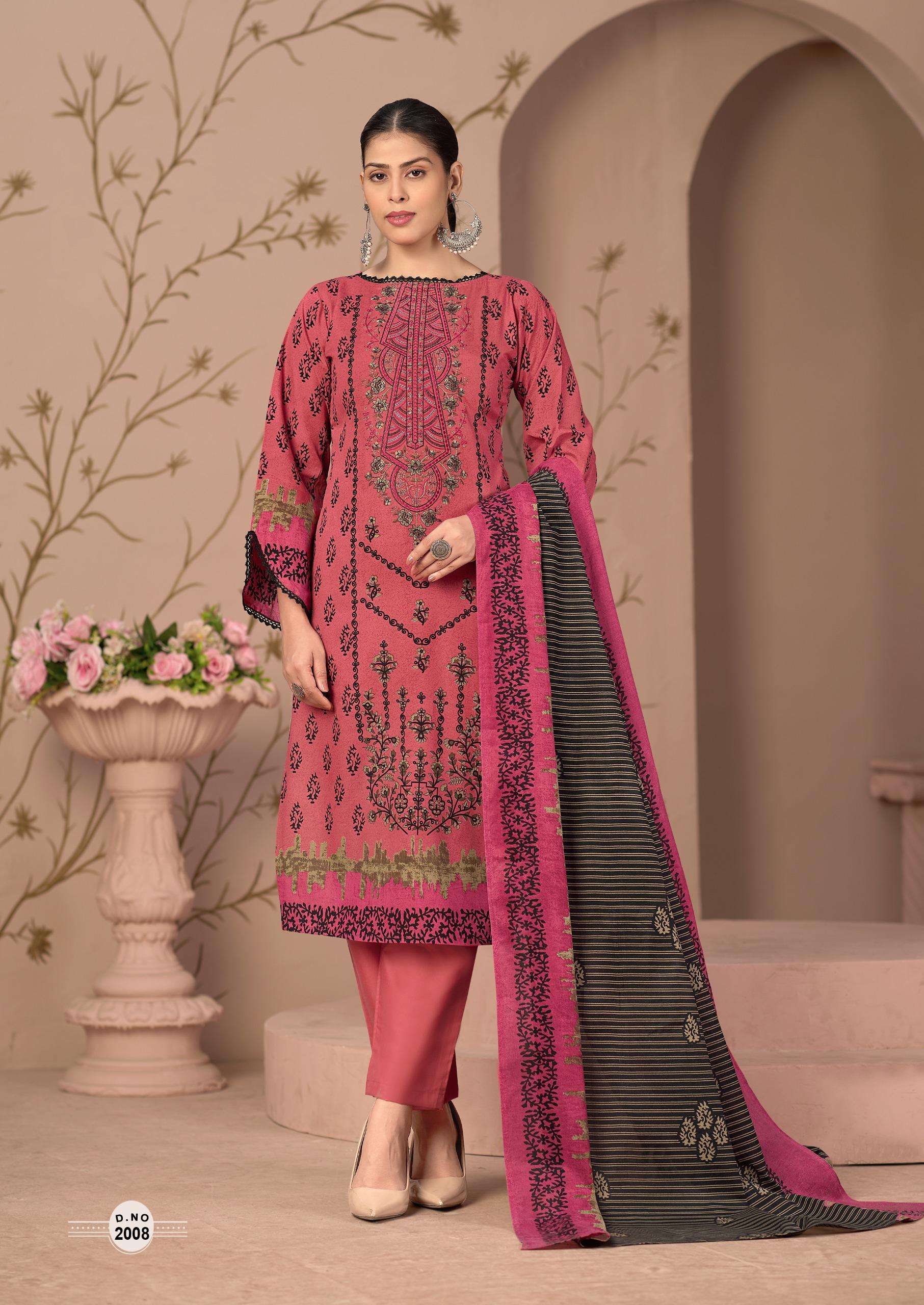 MIZAJ MUZLIN VOL 2 COTTON DIGITAL PRINT WITH WORK SUIT