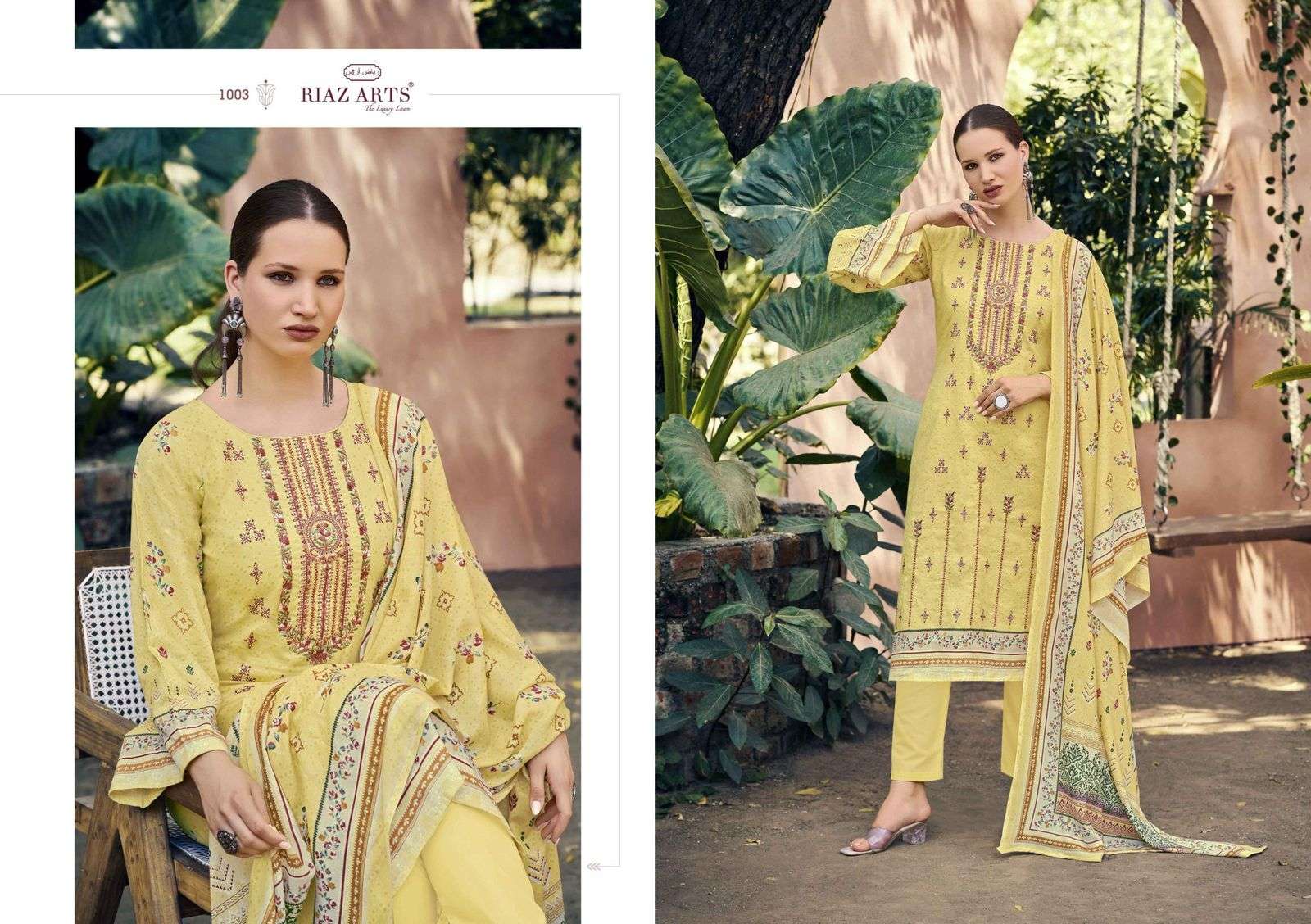MUMTAZ ARTS ELAN SPECIAL VOL 3 LAWN COTTON DIGITAL PRINT WITH FANCY WORK SUIT