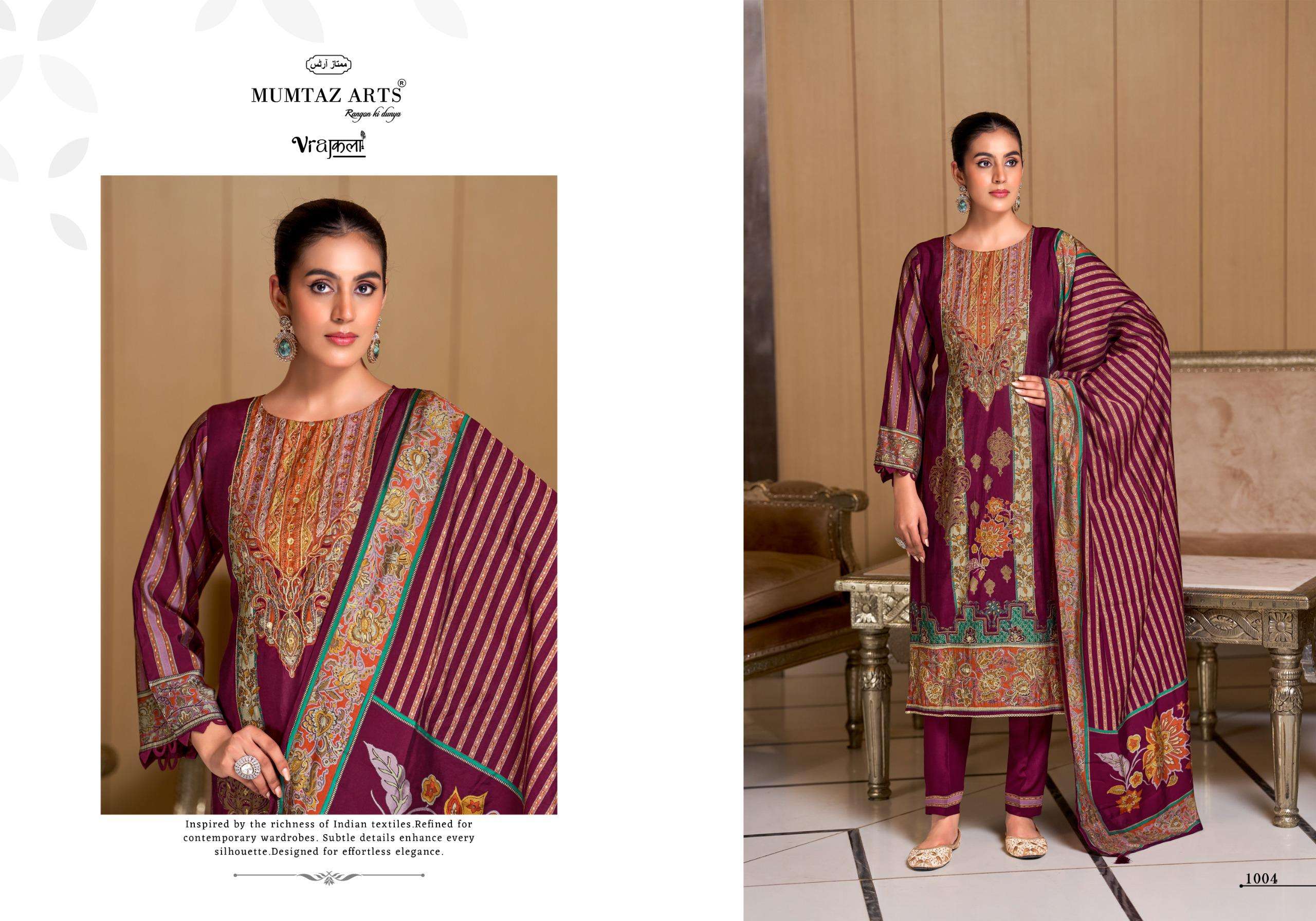 MUMTAZ ARTS MISHTI MOODS MUSLIN DIGITAL PRINT WITH FANCY WORK SUIT