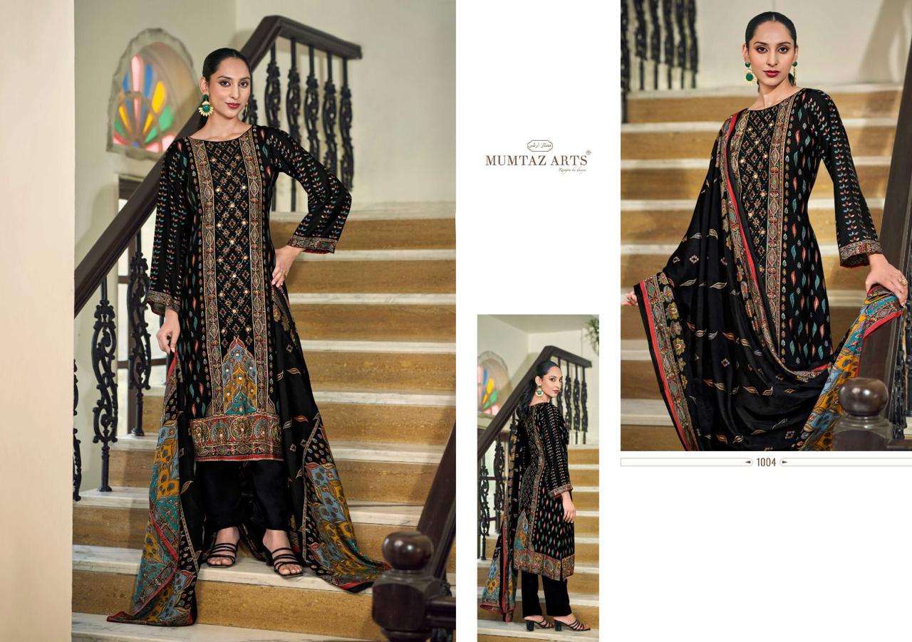MUMTAZ ARTS TANYA VISCOSE DIGITAL PRINT WITH HAND WORK SUIT