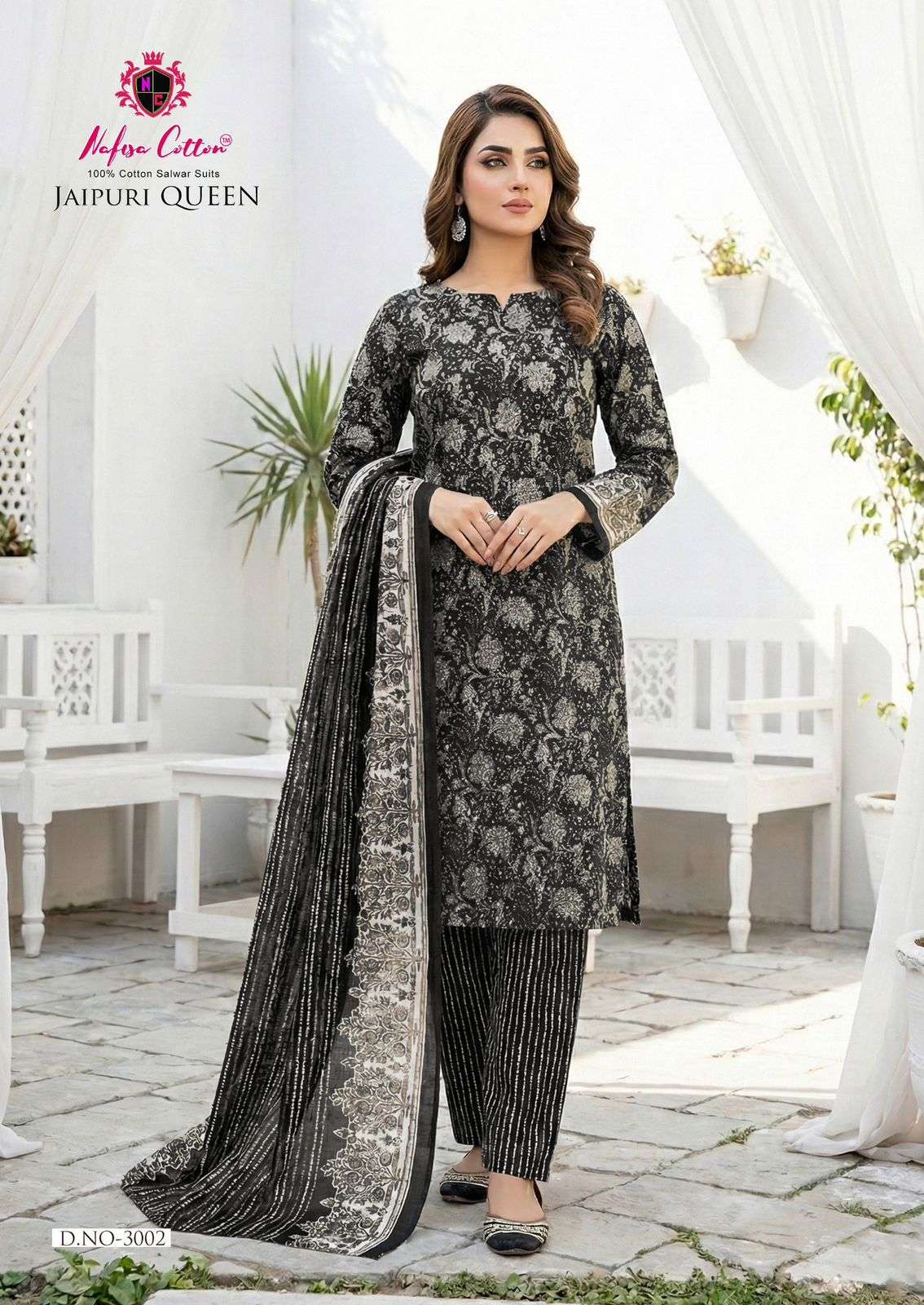 NAFISA COTTON JAIPURI QUEEN VOL 3 COTTON DIGITAL PRINT SALWAR SUIT