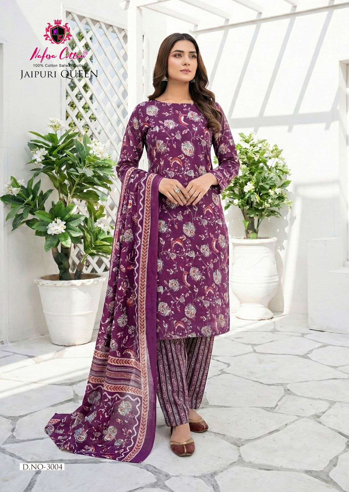 NAFISA COTTON JAIPURI QUEEN VOL 3 COTTON DIGITAL PRINT SALWAR SUIT