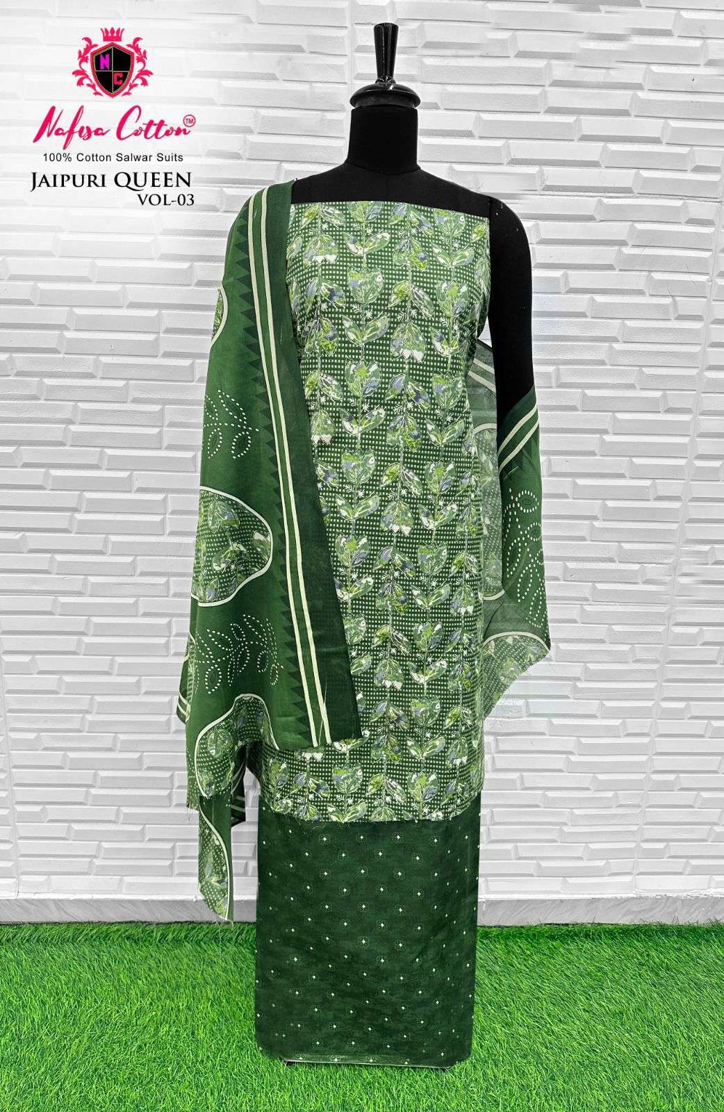 NAFISA COTTON JAIPURI QUEEN VOL 3 COTTON DIGITAL PRINT SALWAR SUIT