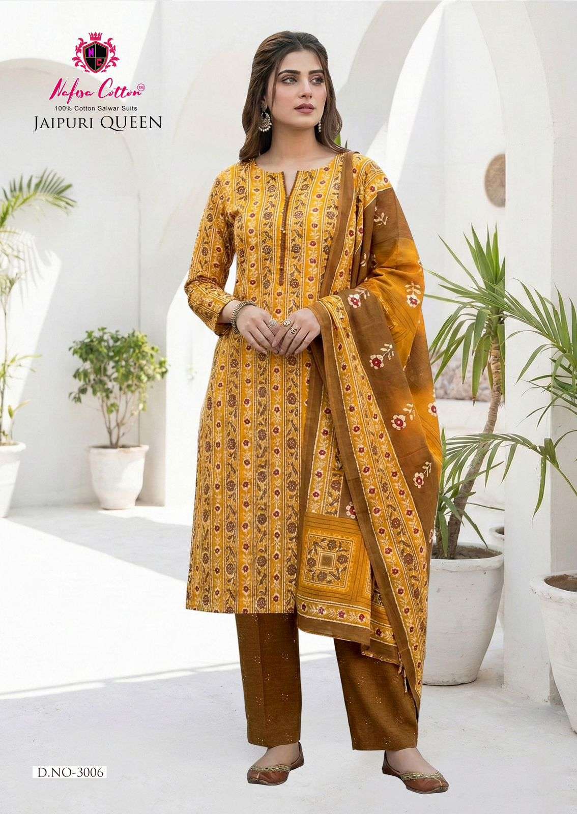 NAFISA COTTON JAIPURI QUEEN VOL 3 COTTON DIGITAL PRINT SALWAR SUIT