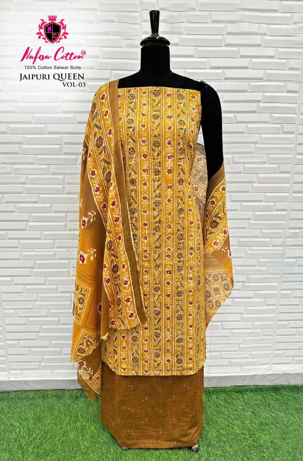 NAFISA COTTON JAIPURI QUEEN VOL 3 COTTON DIGITAL PRINT SALWAR SUIT