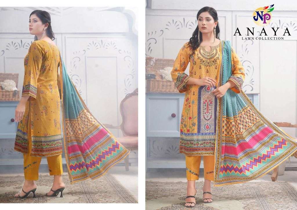 NP PRINT ANAYA LAWN COLLECTION LAWN COTTON DIGITAL PRINT SALWAR SUIT