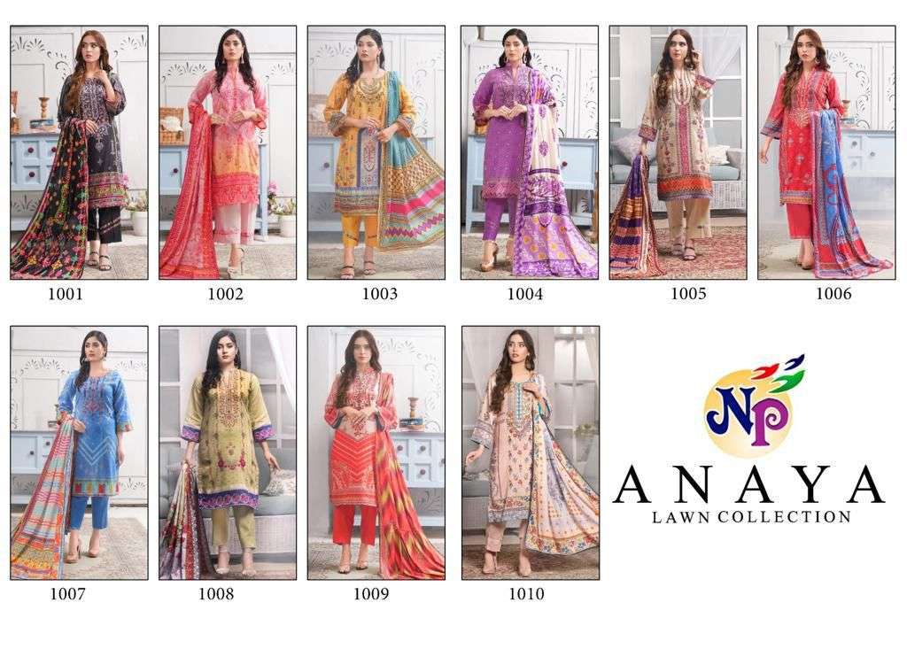 NP PRINT ANAYA LAWN COLLECTION LAWN COTTON DIGITAL PRINT SALWAR SUIT