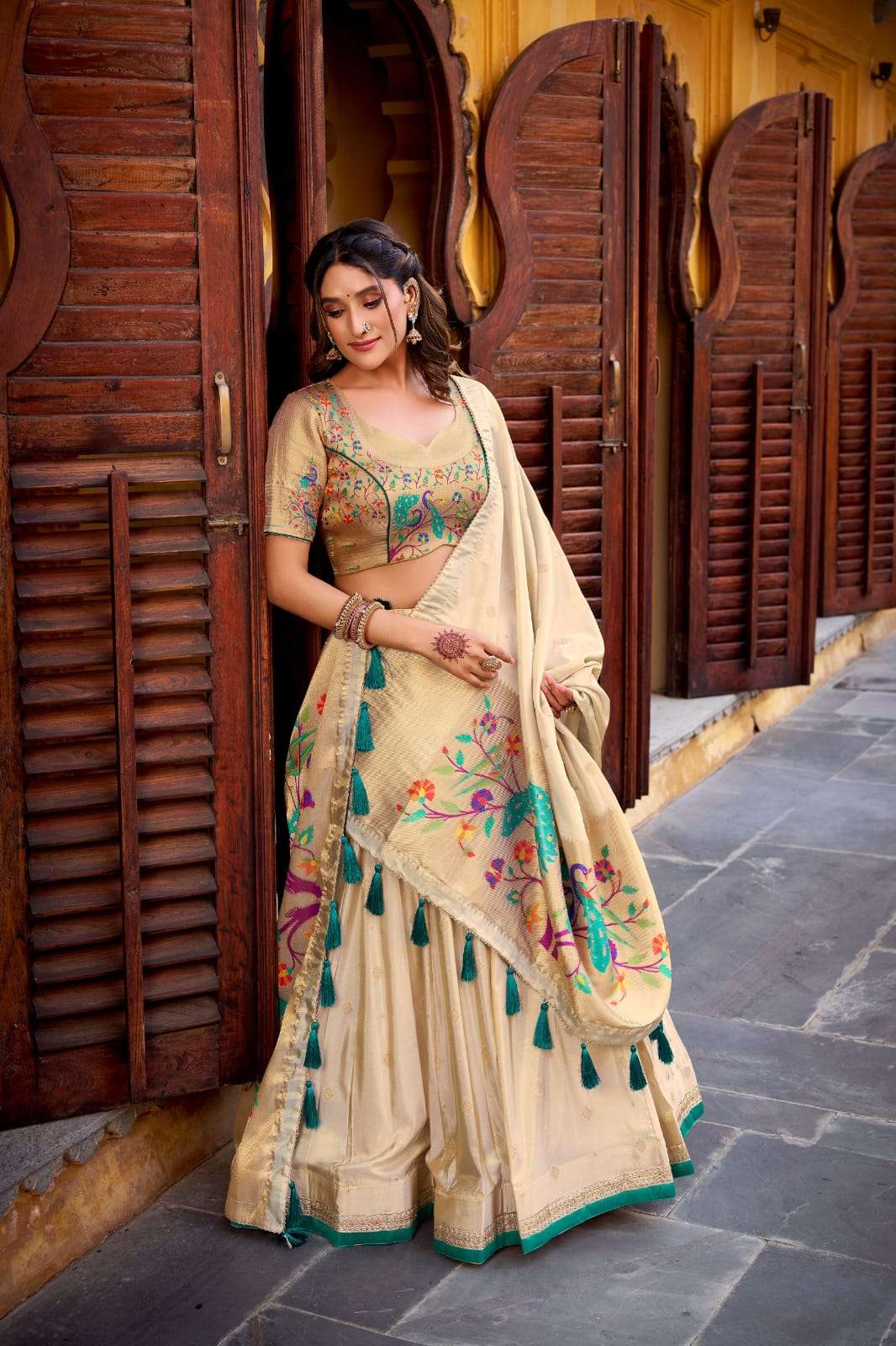 PAITHANI COLLECTION SHRAVYA SIMER FABRIC FESTIVE WEAR LEHENGA CHOLI COLLECTION