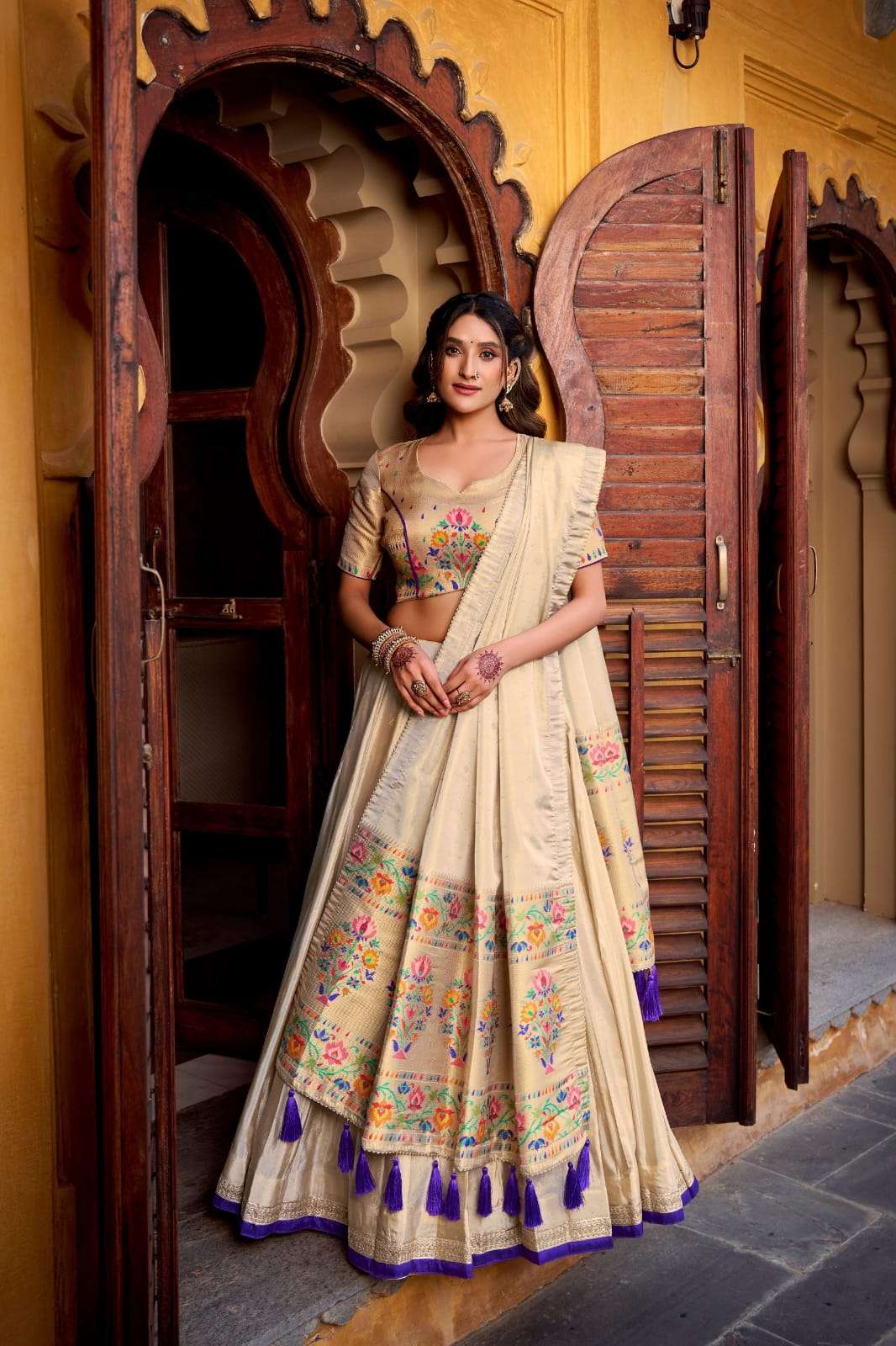 PAITHANI COLLECTION SHRAVYA SIMER FABRIC FESTIVE WEAR LEHENGA CHOLI COLLECTION