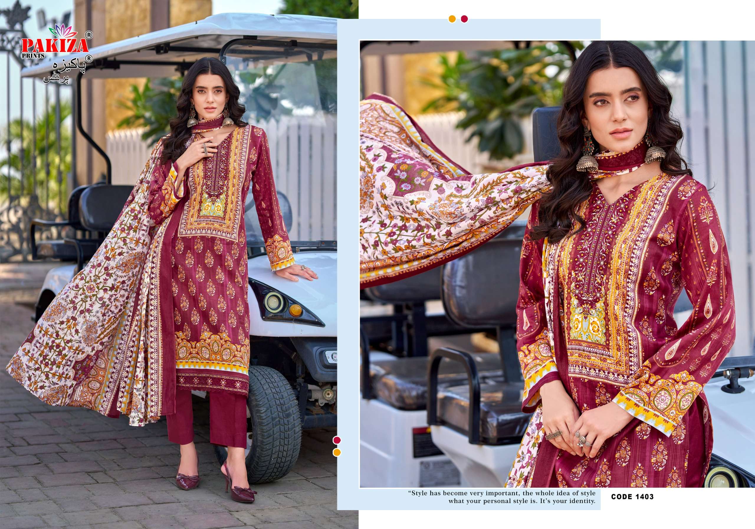 PAKIZA PRINTS FARMAISH VOL 14 JAM SATIN PRINT WITH FANCY KASHMIRI WORK SUIT