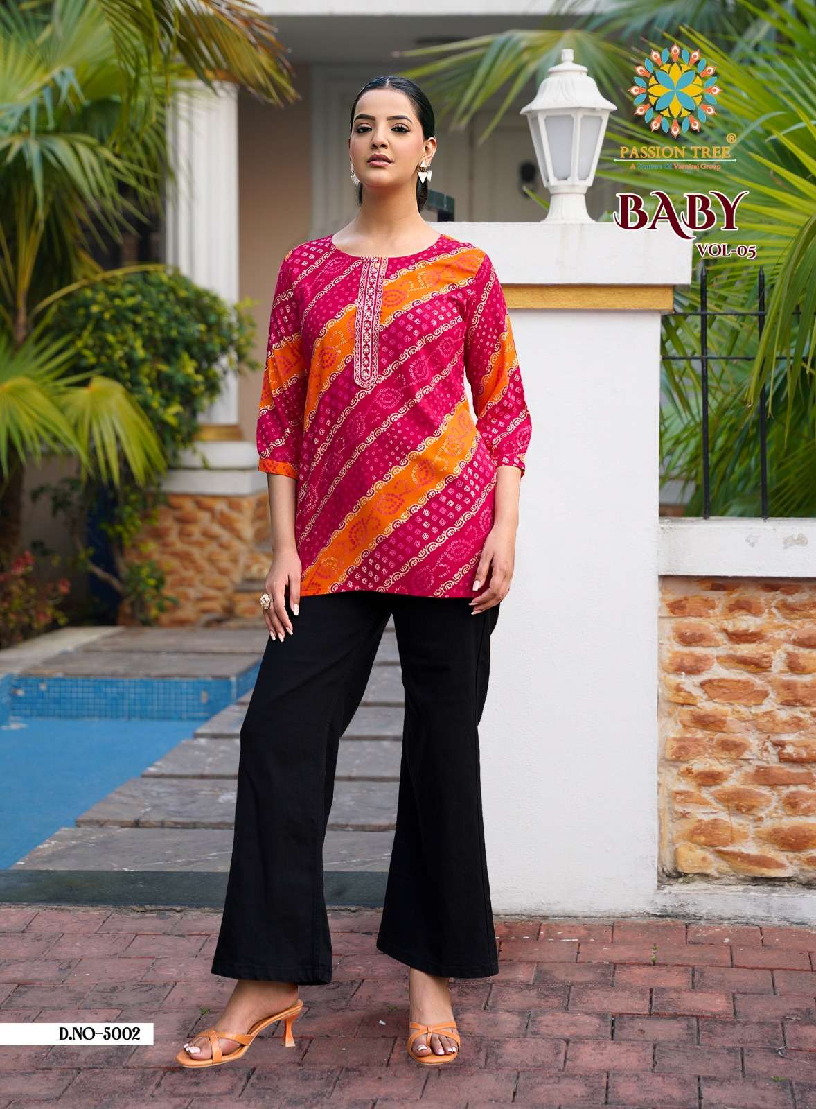 PASSION TREEBABY VOL 5 RAYON PRINT FANCY SUMMER WEAR LADIES TOP