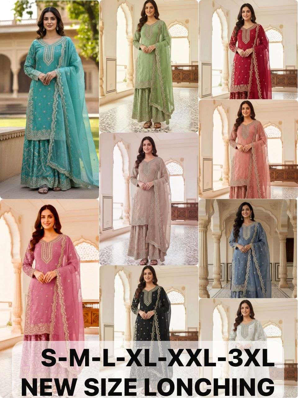 PD 1139 JIMMY CHOO SILK BEAUTIFUL PARTY WEAR LOOK DESIGNER LADIES SUIT