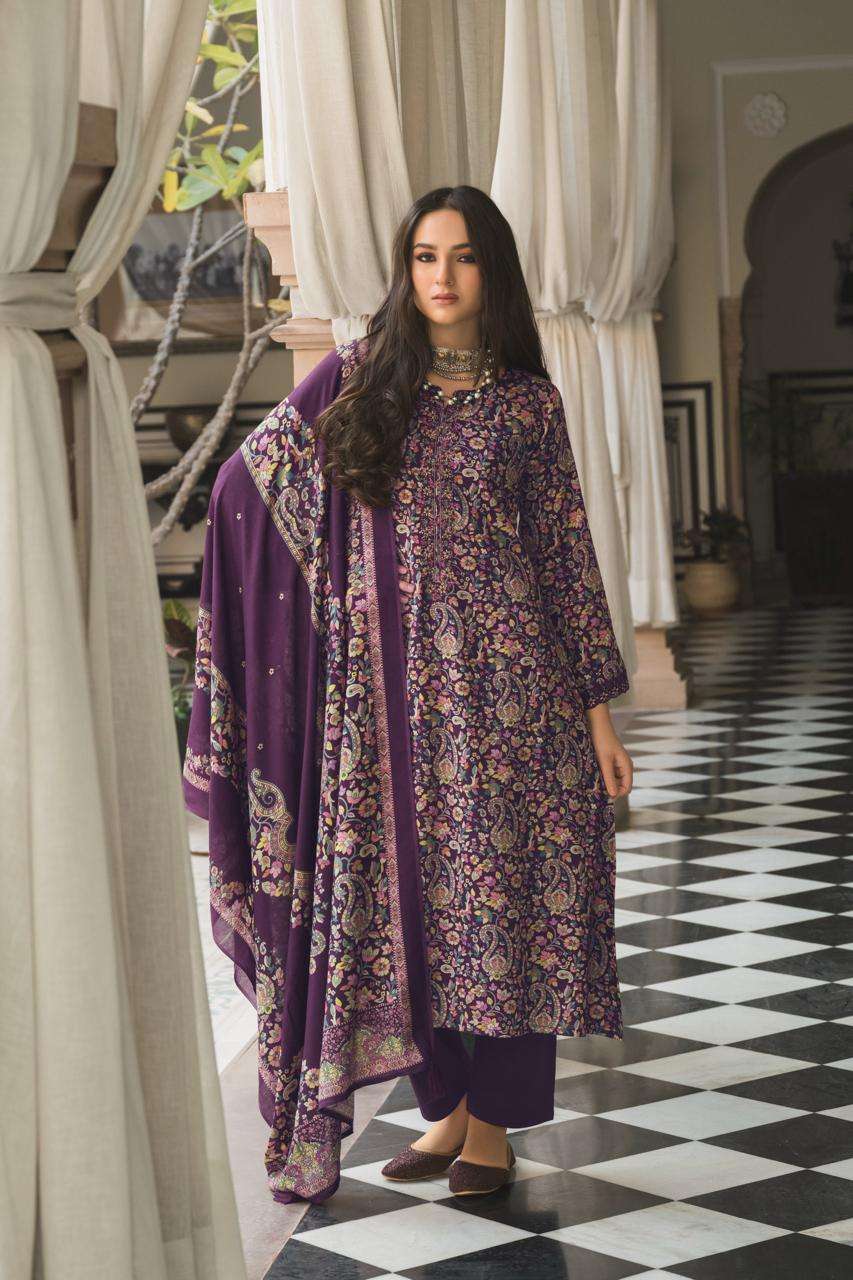 PRM TRENDZ ELNAZ JAM SILK DIGITAL PRINT WITH FANCY EMBROIDERY WORK SUIT