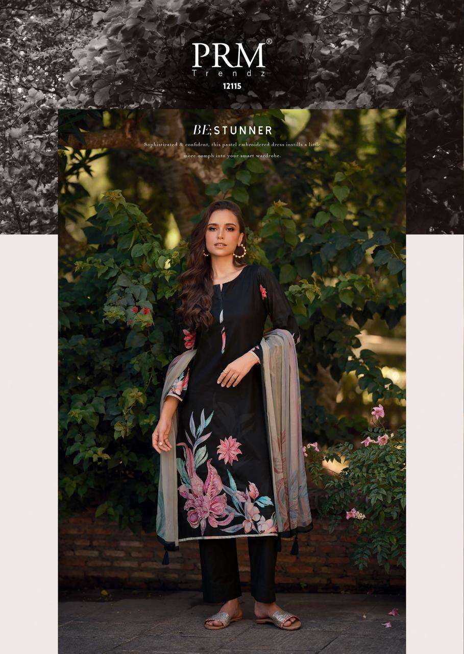 PRM TRENDZ LEANA LAWN COTTON DIGITAL PRINT WITH FANCY WORK SUIT