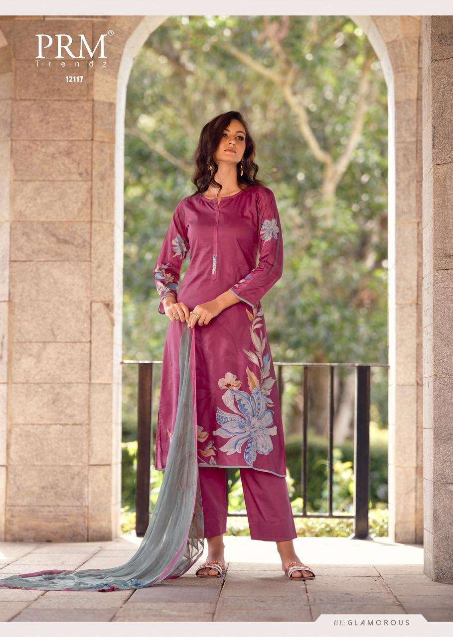 PRM TRENDZ LEANA LAWN COTTON DIGITAL PRINT WITH FANCY WORK SUIT