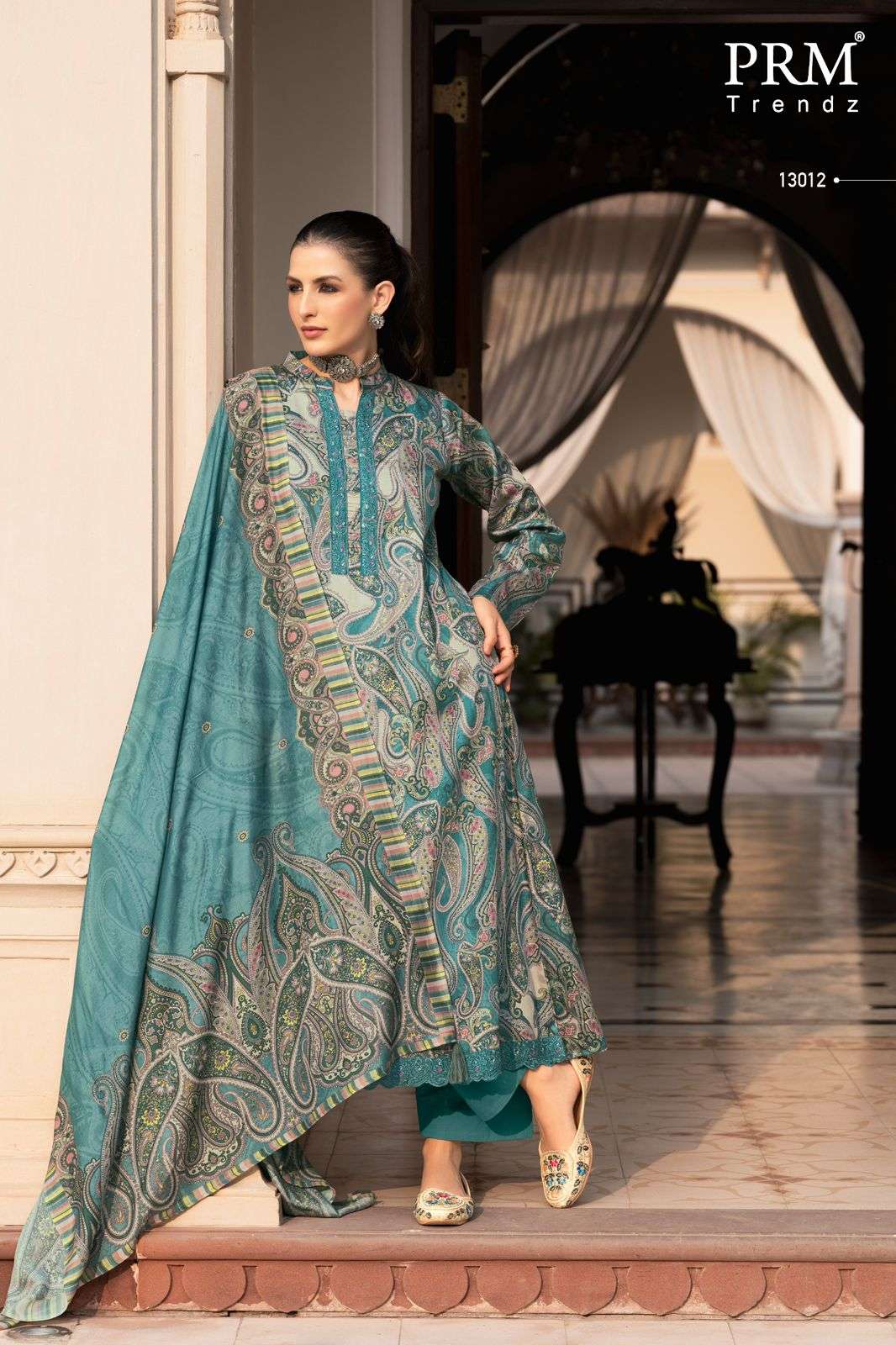 PRM TRENDZ RANGEENZ JAM SILK DIGITAL PRINT WITH FANCY WORK SUIT