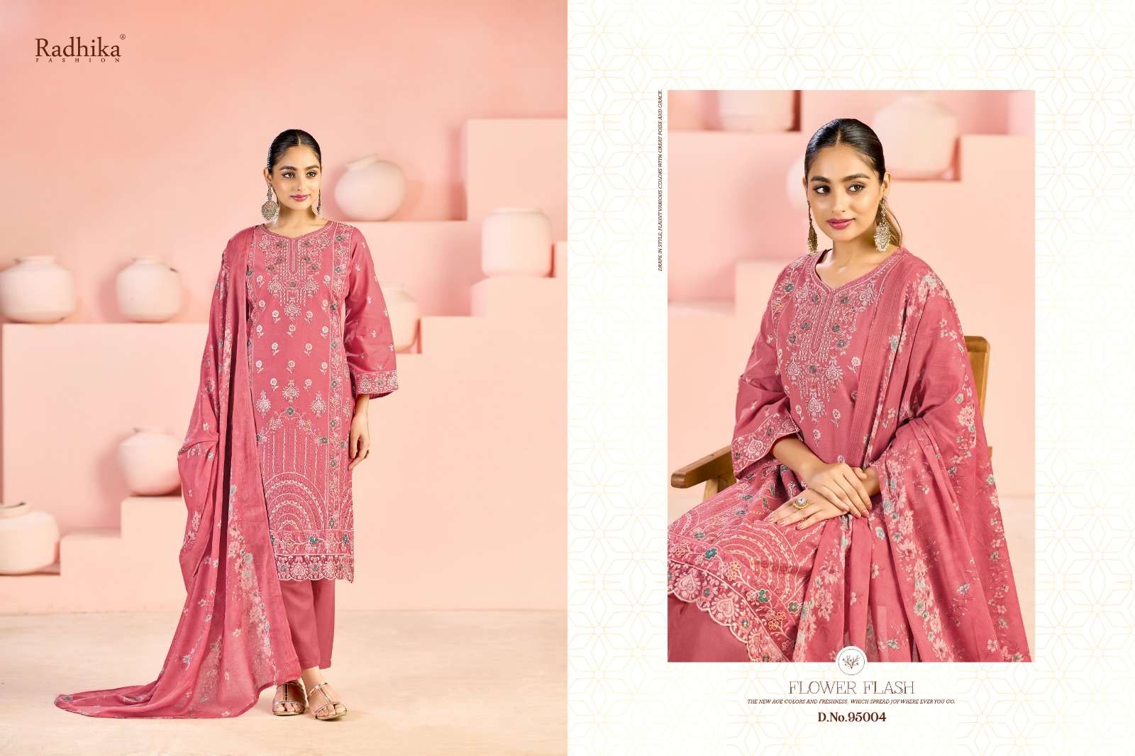 RADHIKA FASHION AZARA ZUBEDA VOL 3 LAWN COTTON FANCY EMBROIDERY WORK SUIT