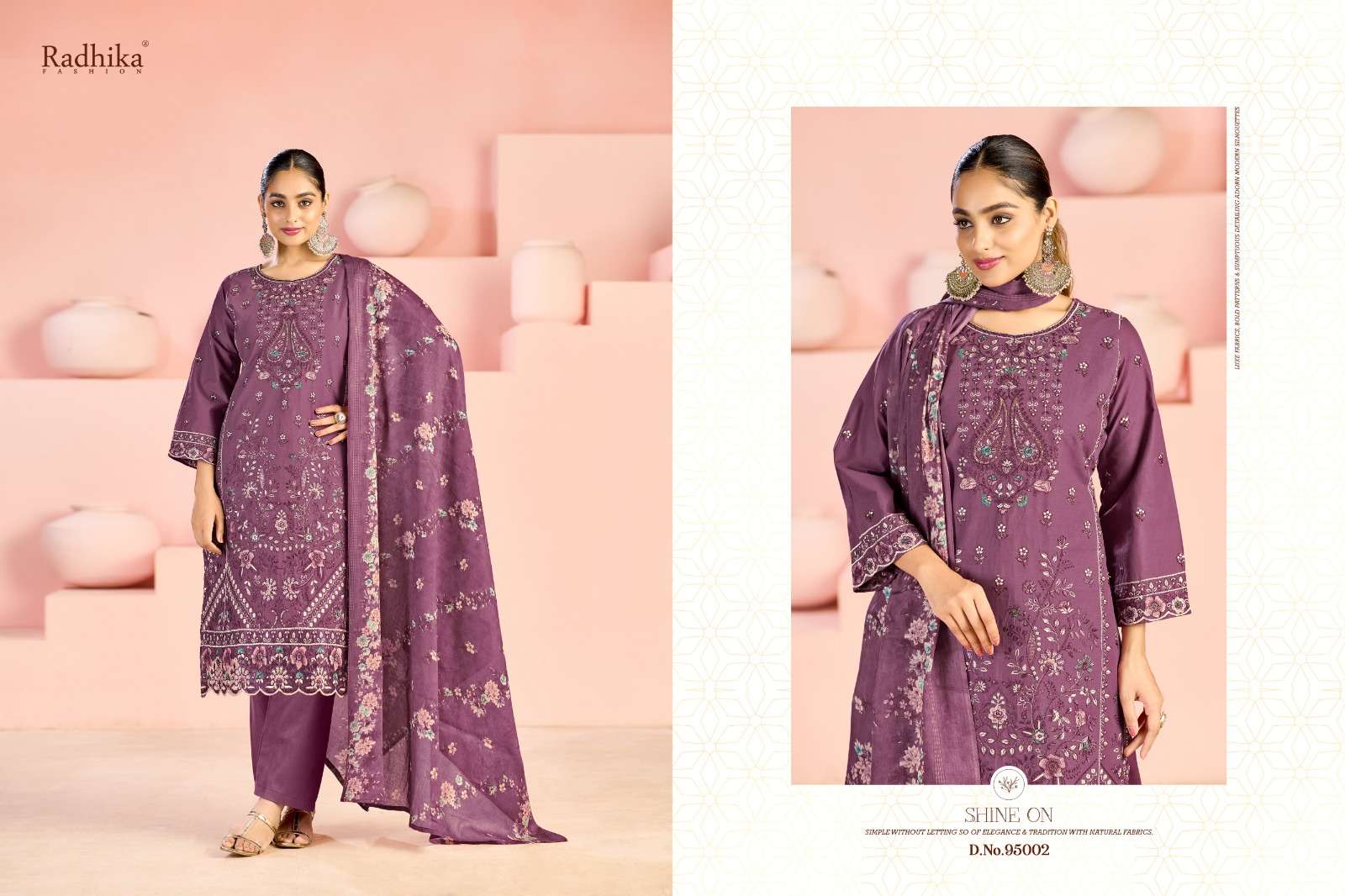 RADHIKA FASHION AZARA ZUBEDA VOL 3 LAWN COTTON FANCY EMBROIDERY WORK SUIT