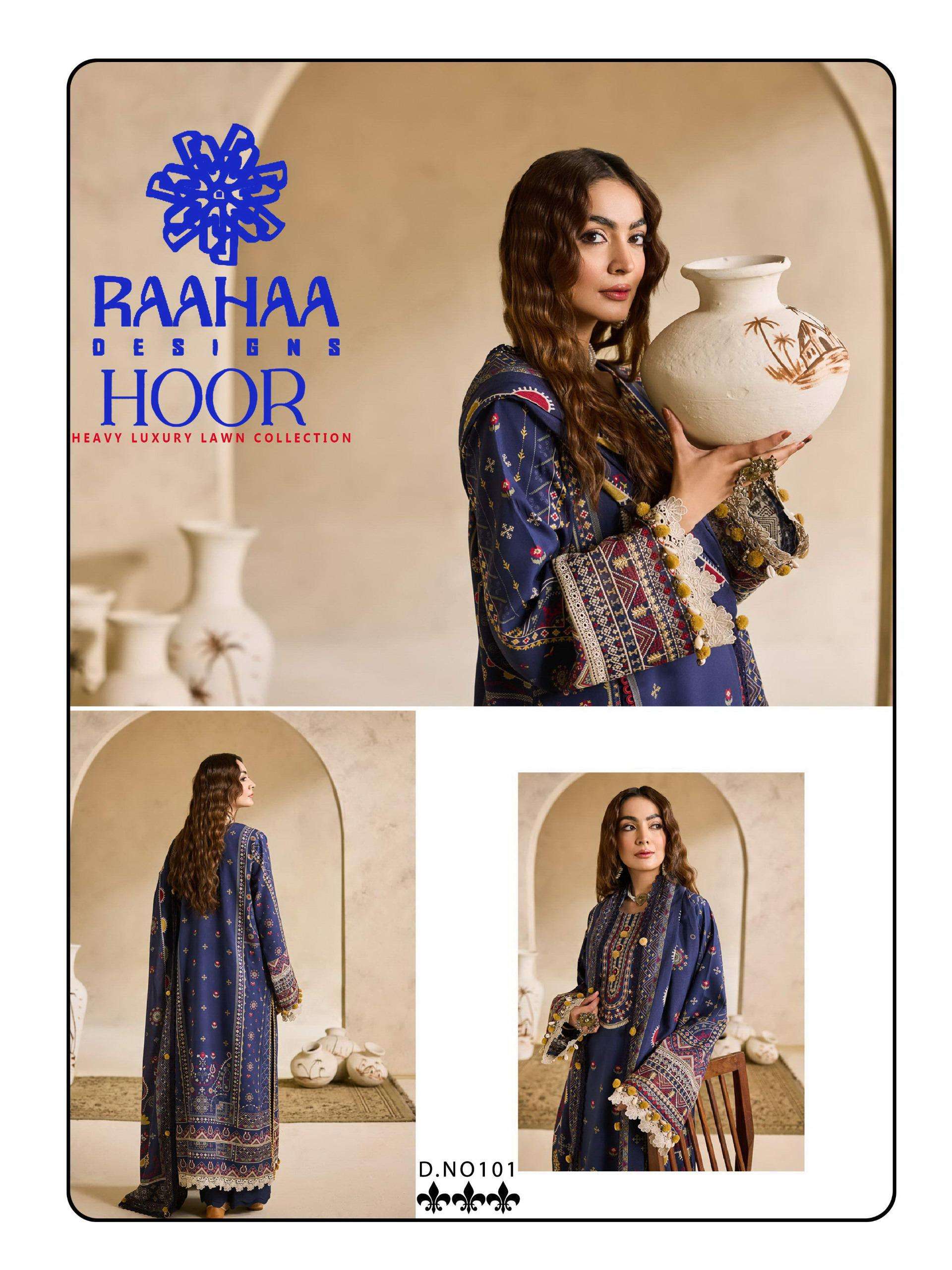 RAHAA DESIGNS HOOR LUXURY LAWN COLLECTION VOL 1 LAWN COTTON DIGITAL PRINT SALWAR SUIT