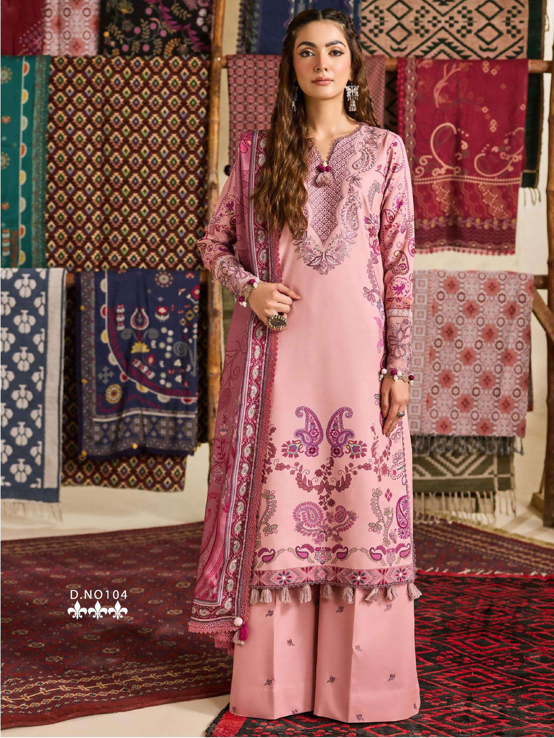 RAHAA DESIGNS HOOR LUXURY LAWN COLLECTION VOL 1 LAWN COTTON DIGITAL PRINT SALWAR SUIT