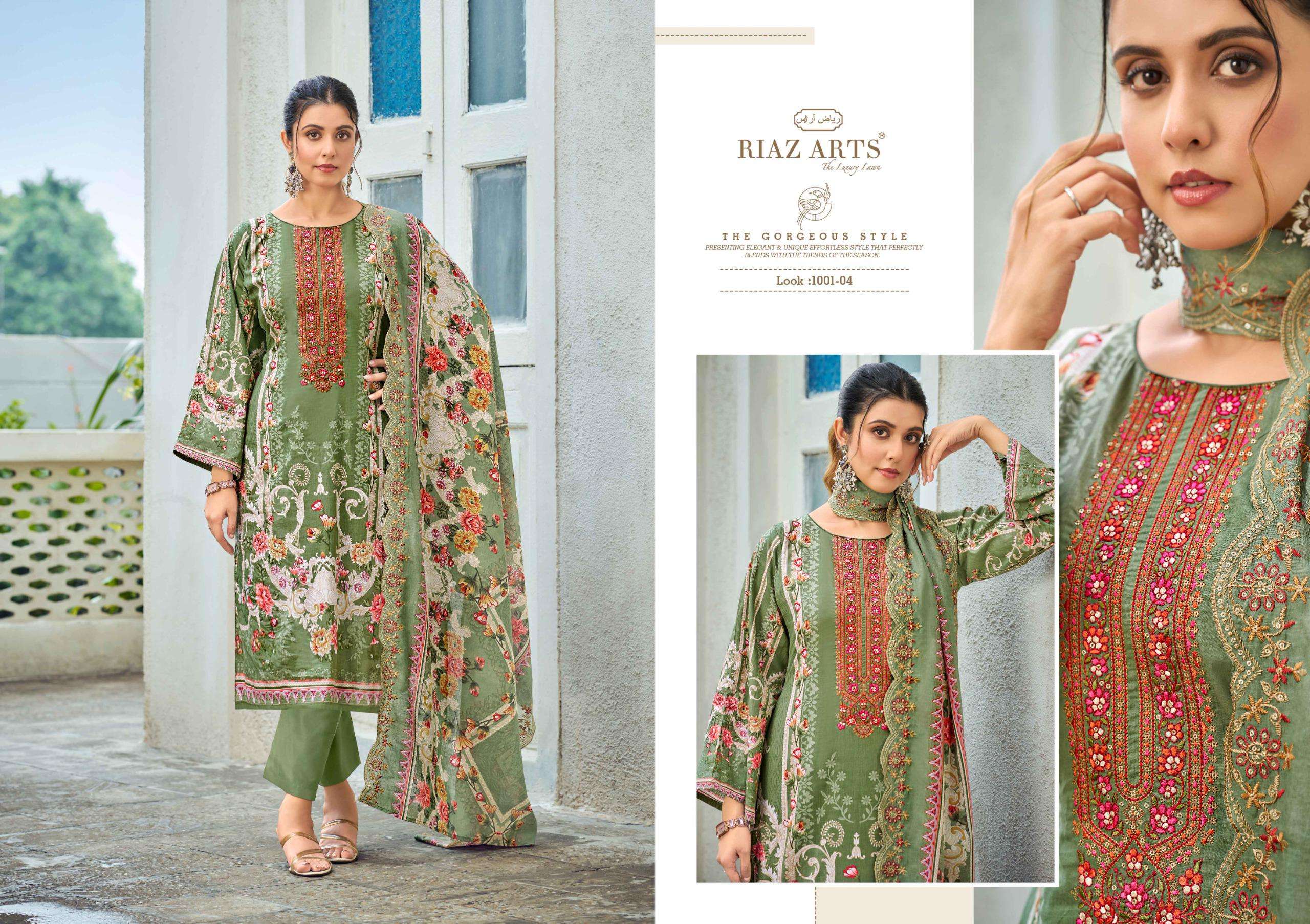 RIAZ ARTS FARAH LAWN COTTON DIGITAL PRINT WITH FANCY EMBROIDERY WORK SUIT