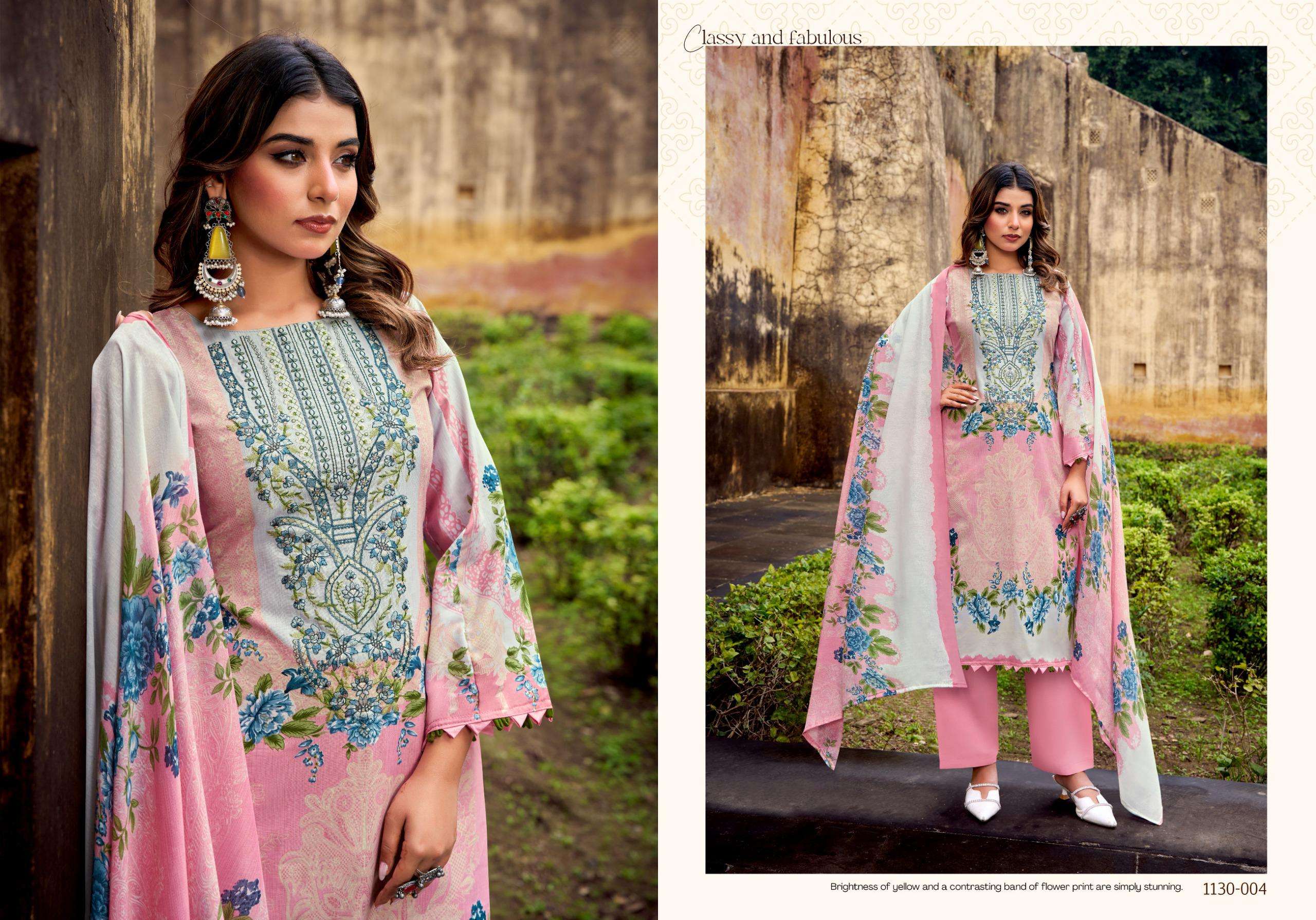 ROMANI AARZU VOL 27 COTTON DIGITAL STYLE PRINT WITH FANCY WORK SUIT