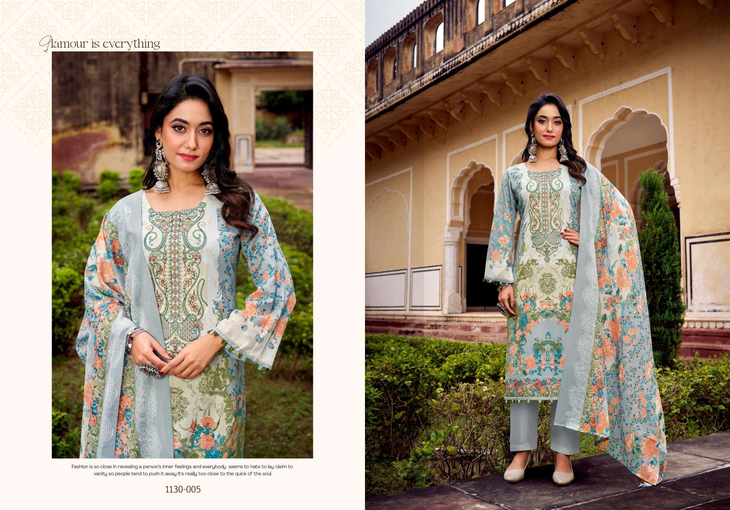 ROMANI AARZU VOL 27 COTTON DIGITAL STYLE PRINT WITH FANCY WORK SUIT