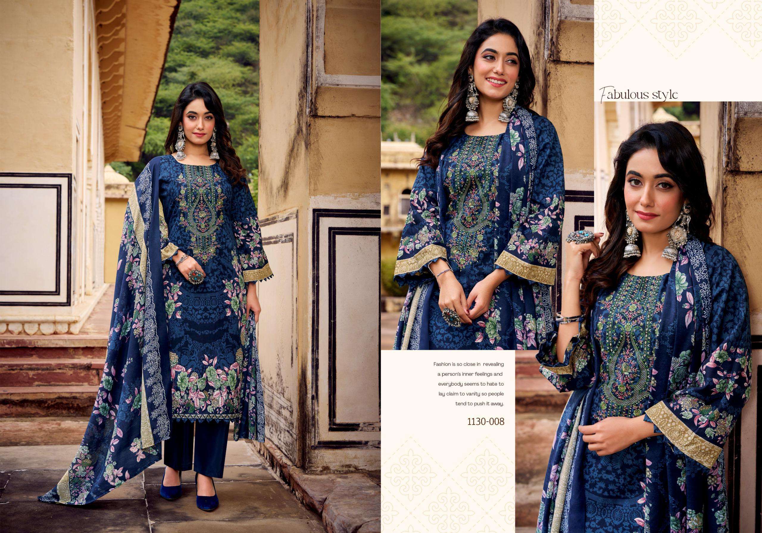 ROMANI AARZU VOL 27 COTTON DIGITAL STYLE PRINT WITH FANCY WORK SUIT