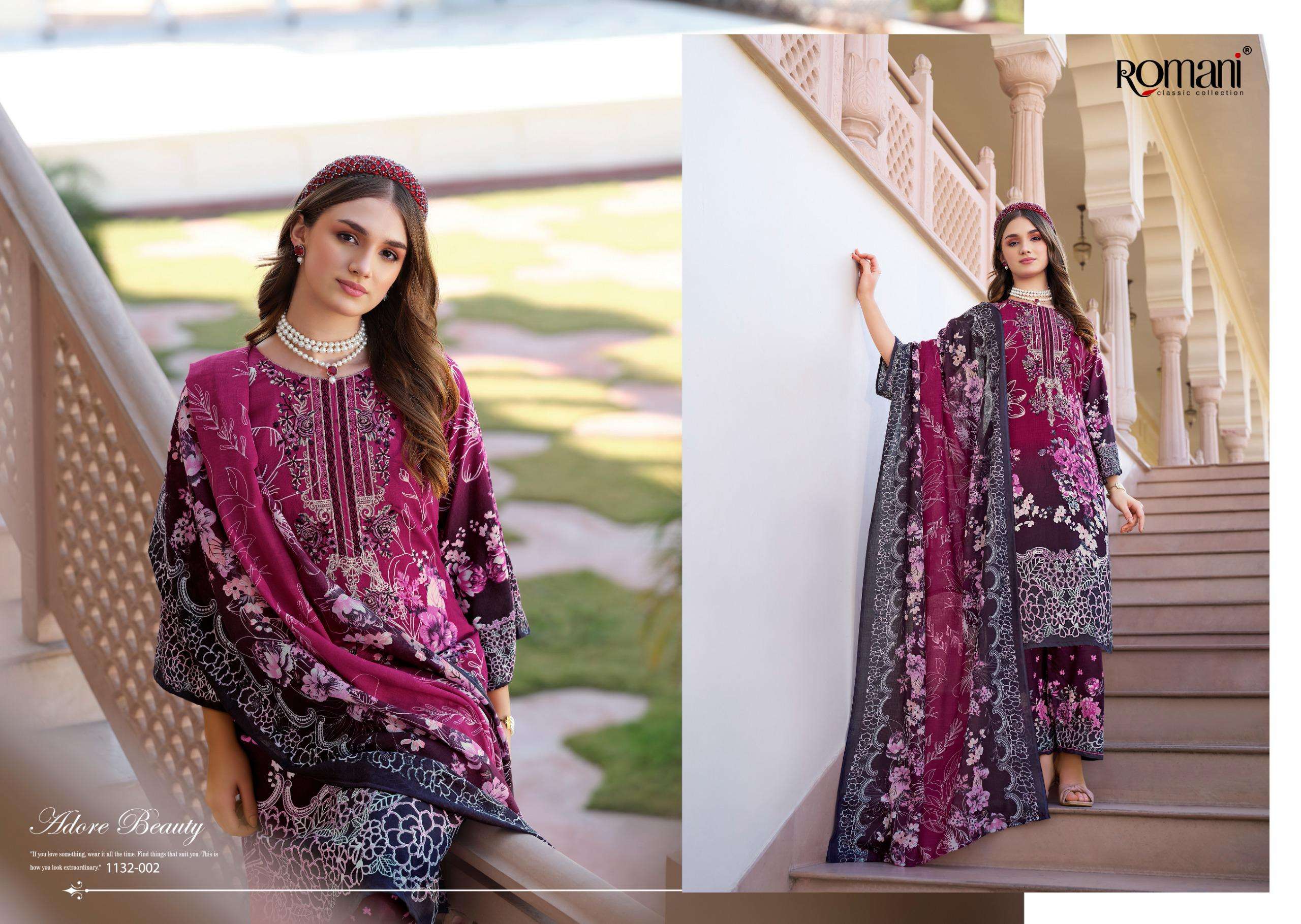 ROMANI MAHIRA VOL 7 COTTON DIGITAL PRINTS WITH FANCY WORK SUIT