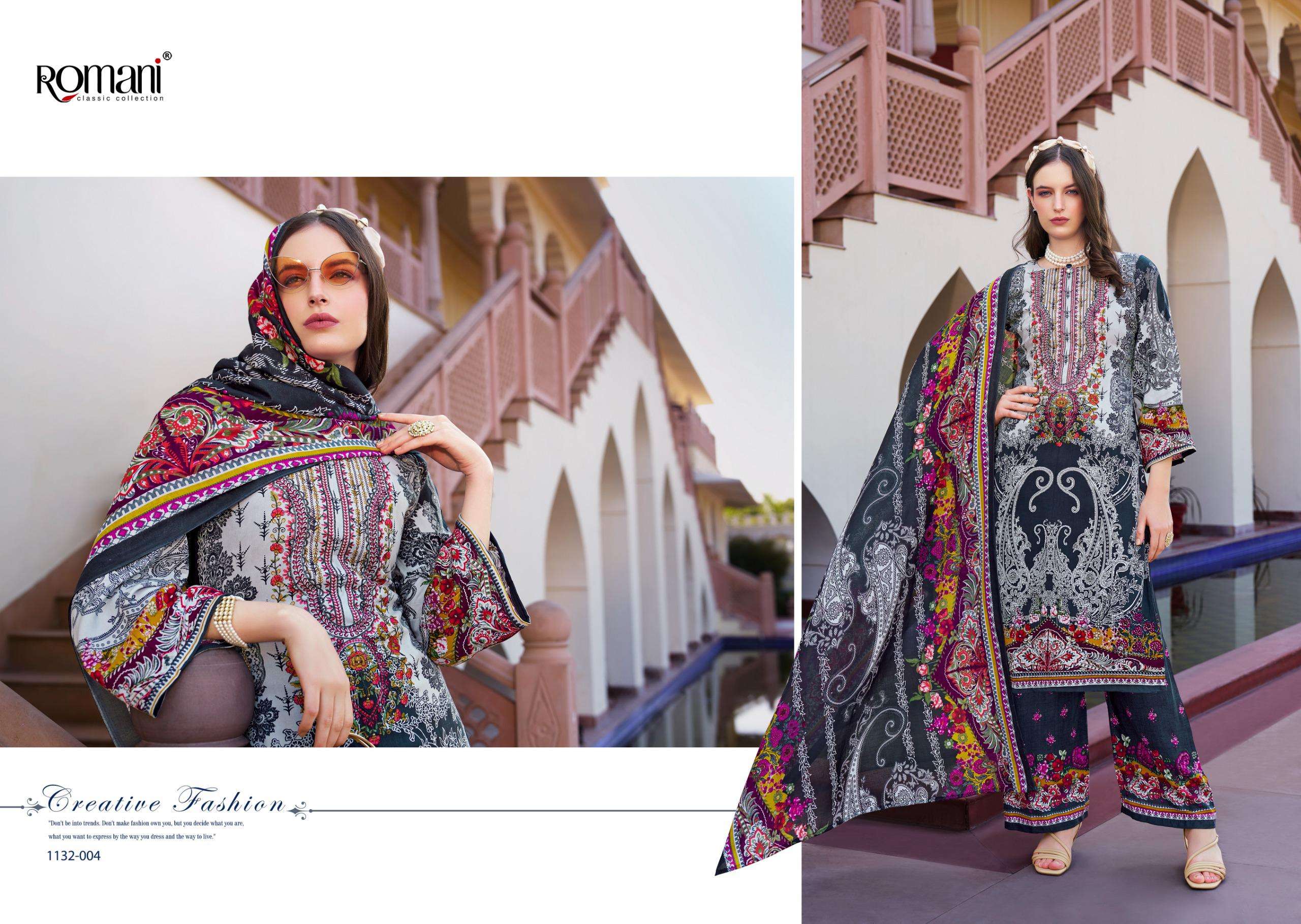 ROMANI MAHIRA VOL 7 COTTON DIGITAL PRINTS WITH FANCY WORK SUIT