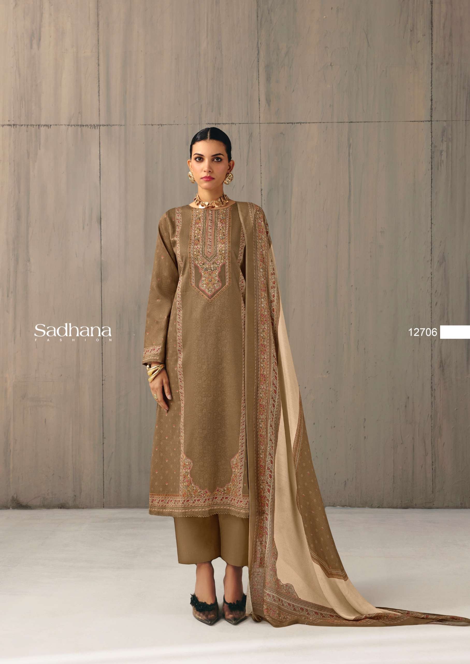 SADHANA FASHION ZEYA JAM COTTON DIGITAL PRINT WITH FANCY WORK SUIT