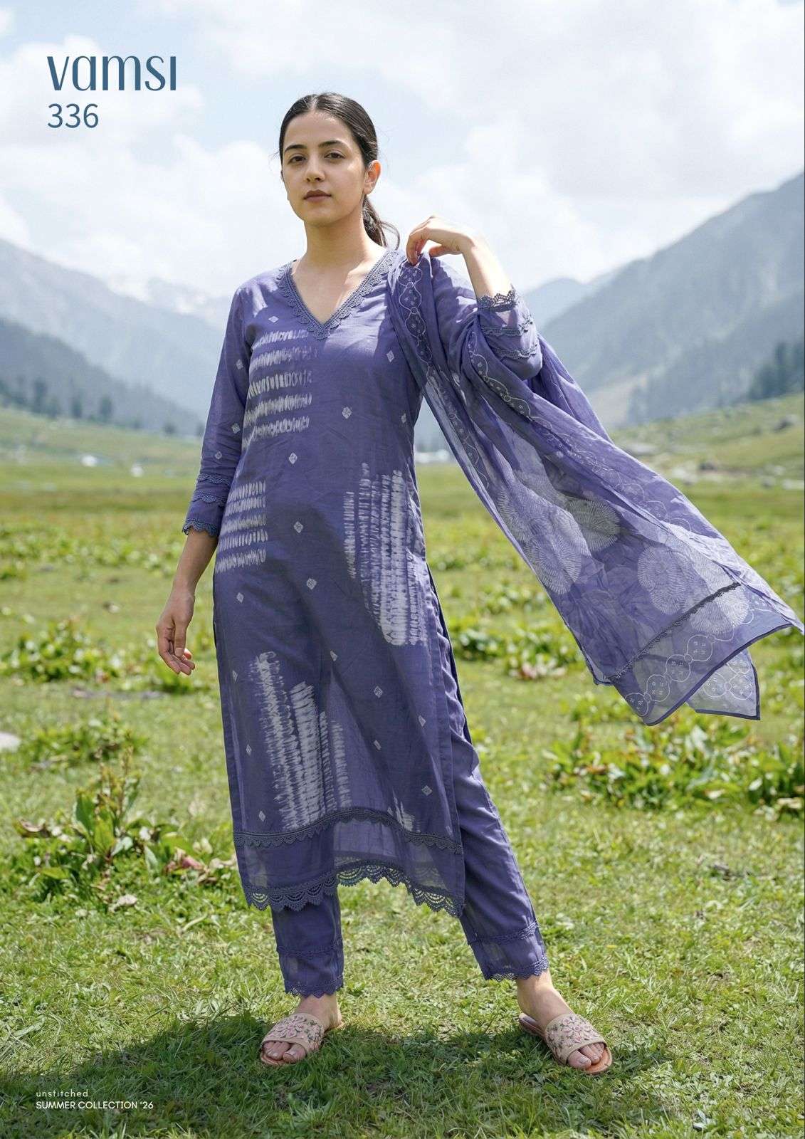 SAHIBA VAMSI LAWN COTTON DIGITAL PRINT WITH FANCY EMBROIDERY DESIGNER WORK SUIT